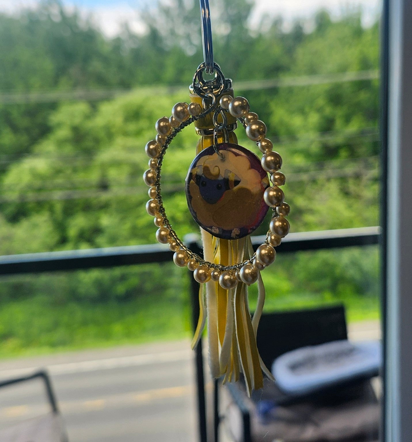 Mareep Beaded Charm