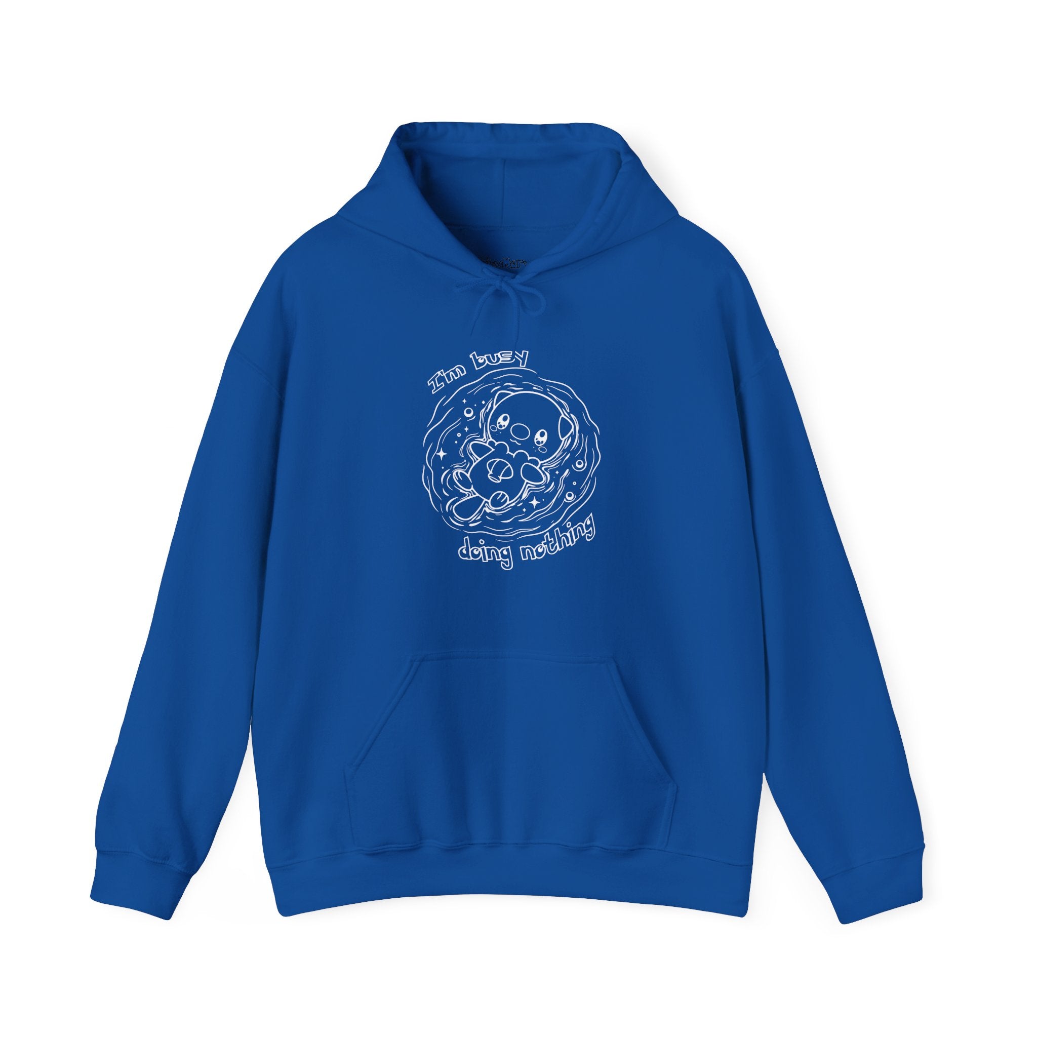Otter Busy Doing Nothing Otter Hoodie | Cute Swimming Animal Graphic