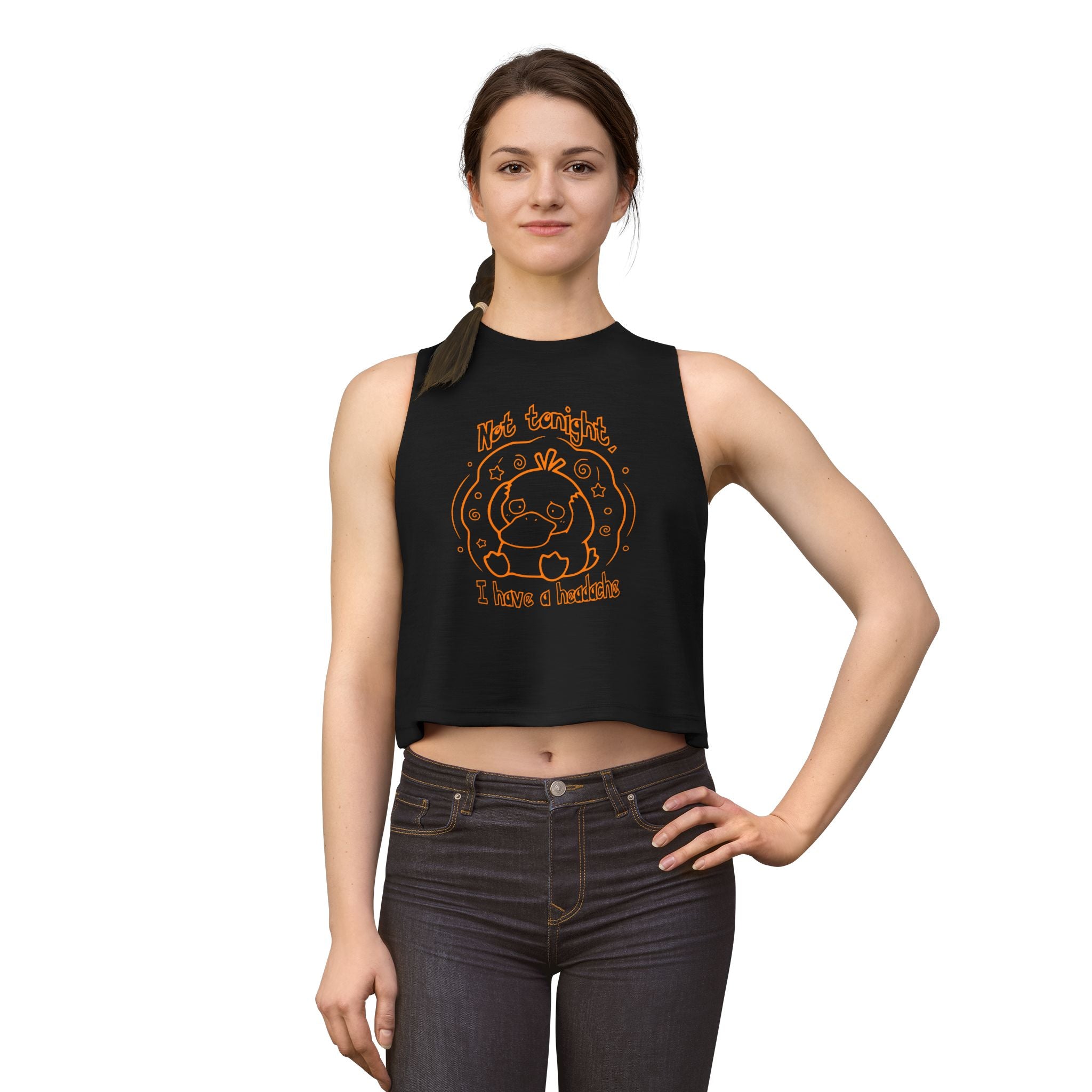 Duck Not Tonight I Have a Headache tank top funny kawaii duck illustration For Wife Or Girlfriend Gift