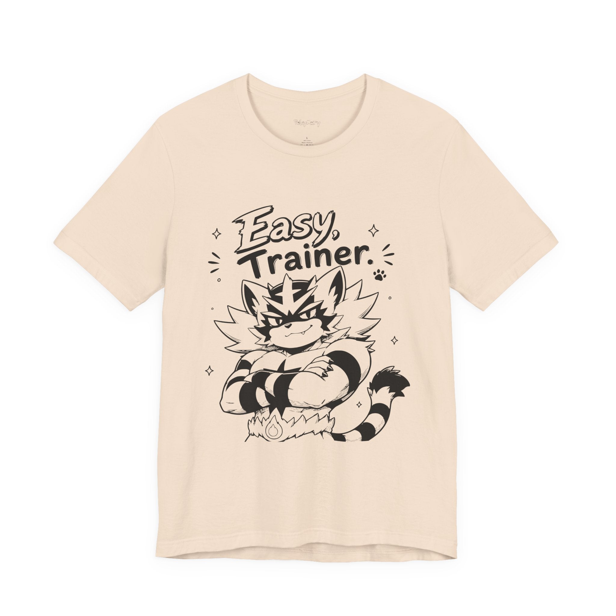 Easy Trainer Easy tiger illustration T-Shirt | cartoon wrestling funny cat graphic tee