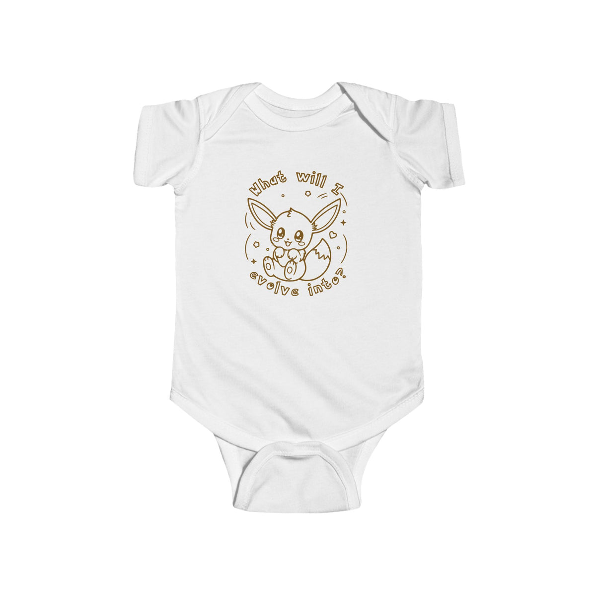 Baby Eeveelutions Bodysuit, Pkm Baby Gift, Cute Infant Pkm clothe, What Will I Evolve Into, Kawaii Baby Shower Gift