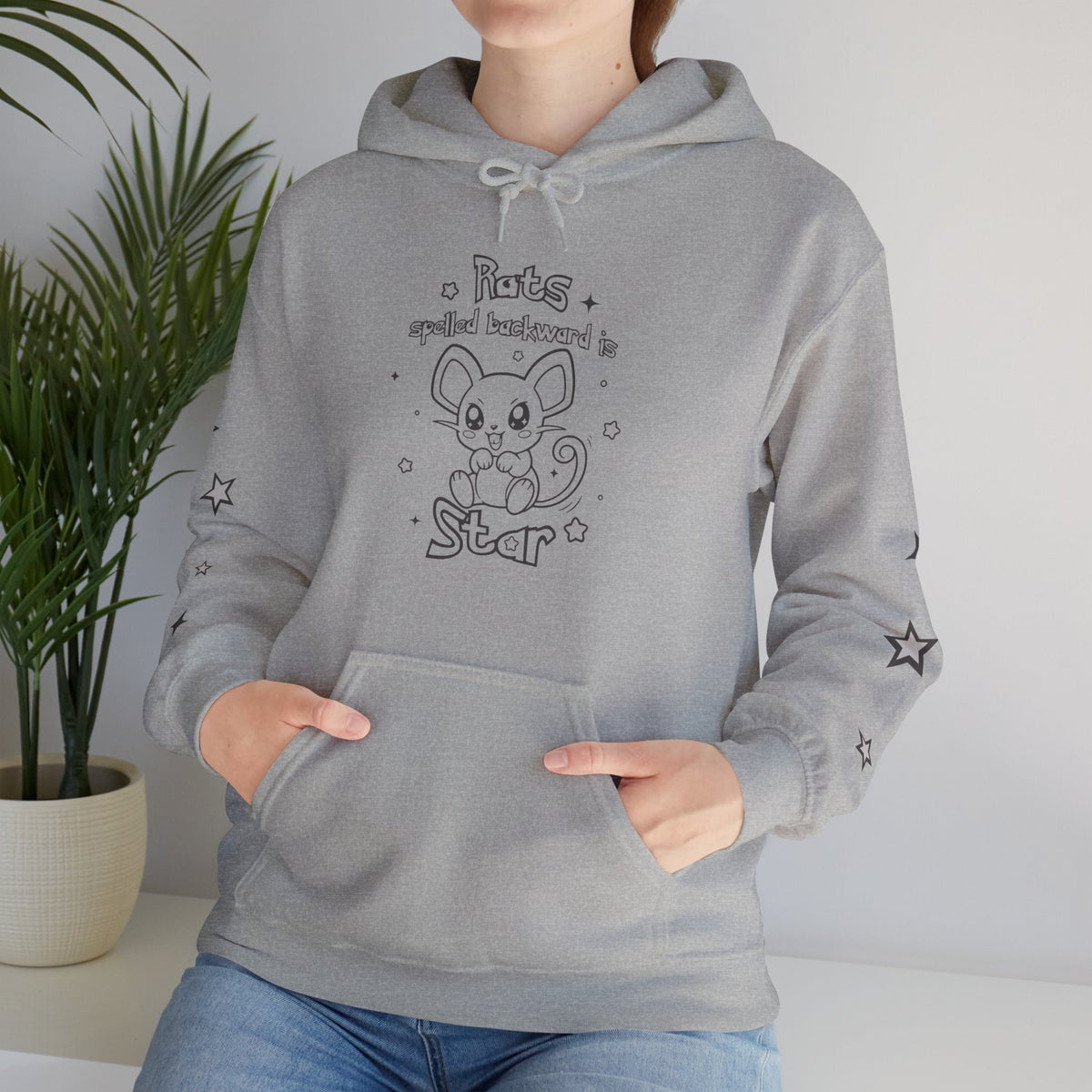 Rats spelled backward is star Kawaii Pkm Rat Star hoodie | Hoodie, purple star sleeve design
