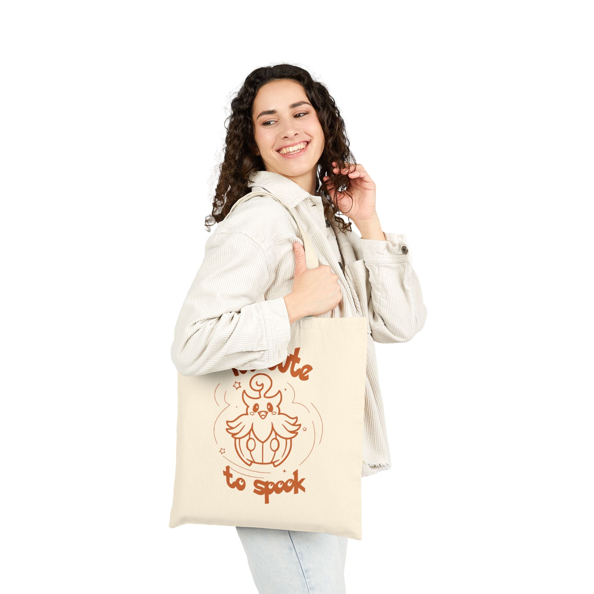 Too Cute to Spooke Halloween Tote Bag | Cute Kawaii Shopping Geek Bag | Candy Trick or Treat Bag | Cozy Gamer Gift for Women