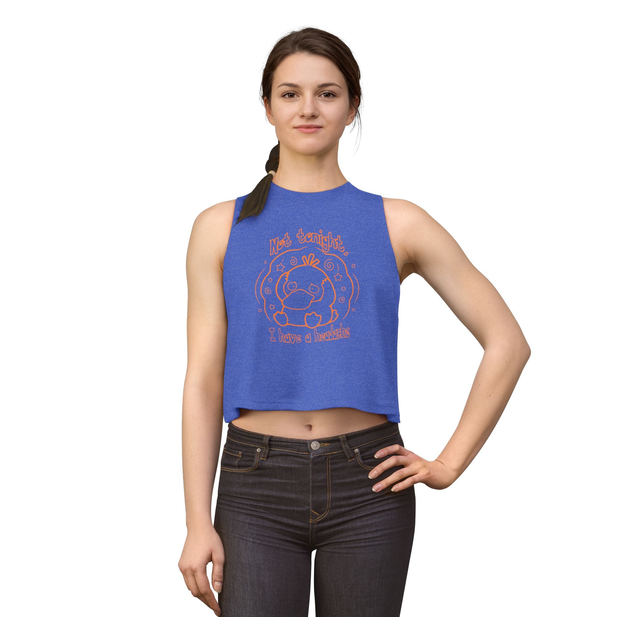 Duck Not Tonight I Have a Headache tank top funny kawaii duck illustration For Wife Or Girlfriend Gift