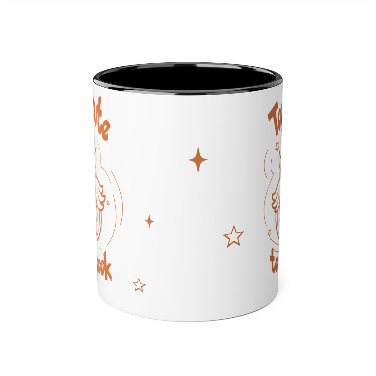 Too Cute to Spook Pumpkin Ghost Halloween Theme Coffee Tea Mug