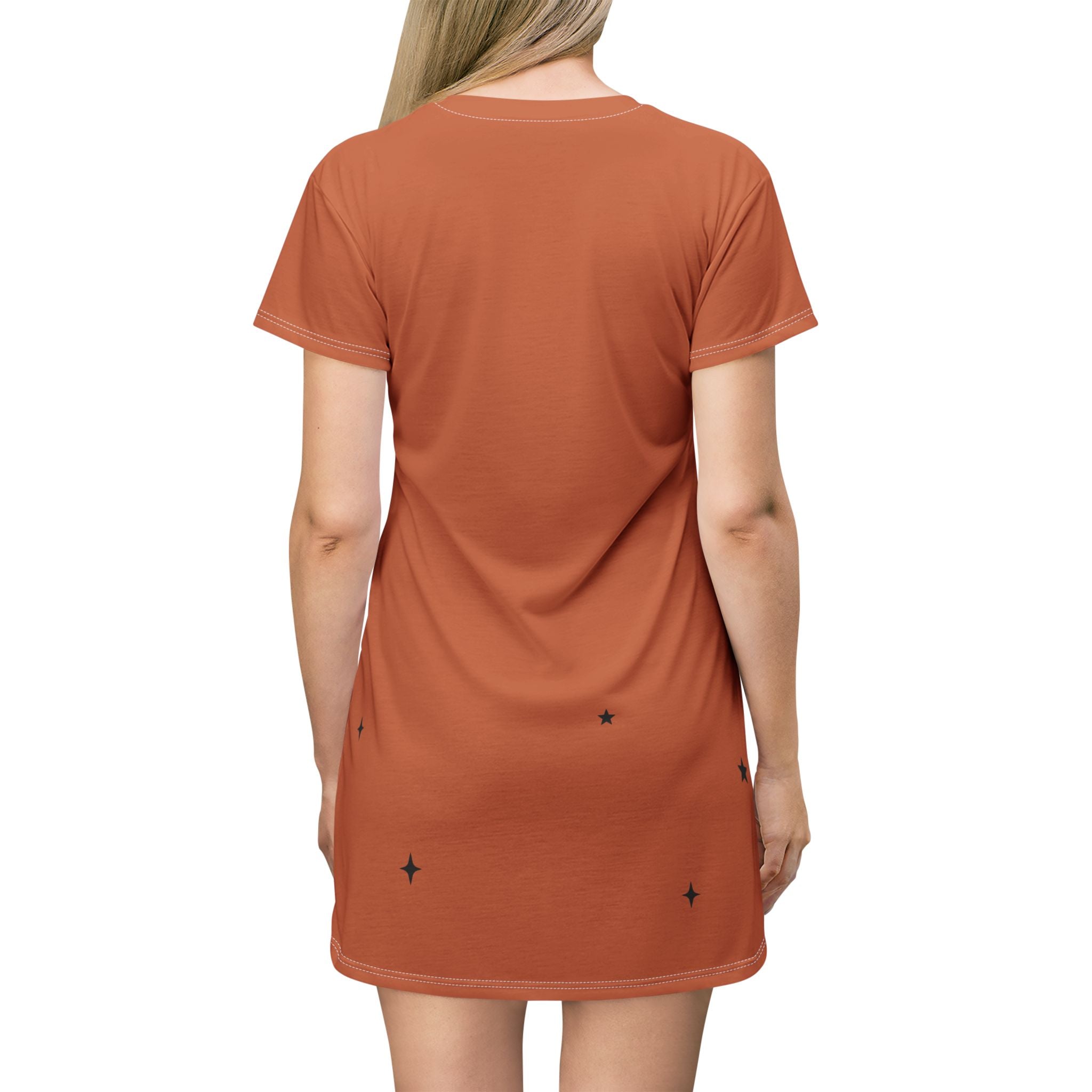 Too Cute to Spook T-Shirt Dress, Pumpkin Halloween Sleep Shirt, Cute Orange Comfy Nightdress for Women, Cozy Fall Pajama Dress