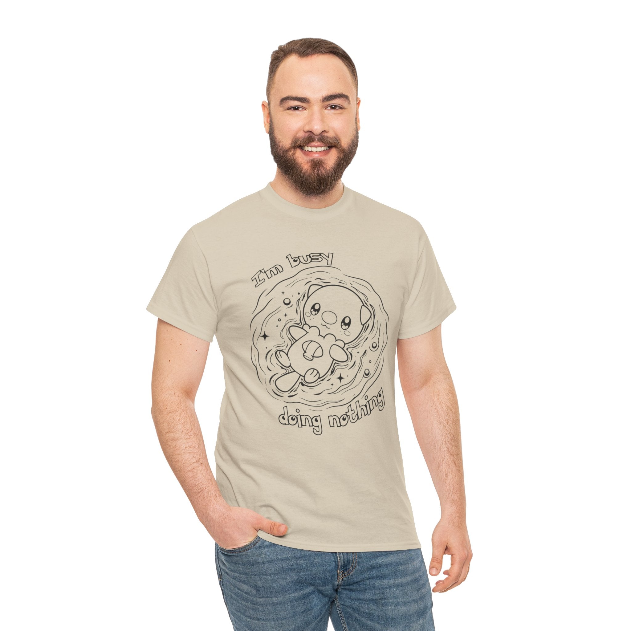 Otter Busy Doing Nothing Funny Quote T-Shirt Cute Otter Swimming Adorable Animal