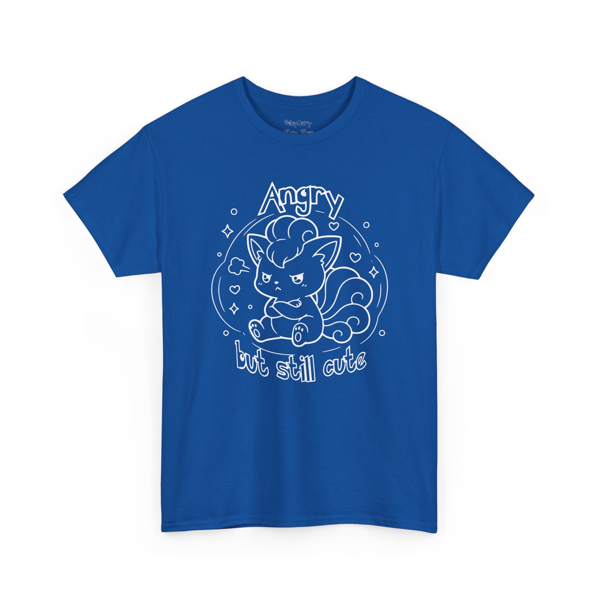 Fox Angry but still cute Grumpy Cute Fox Lady Shirt | Pouting Fox Illustration