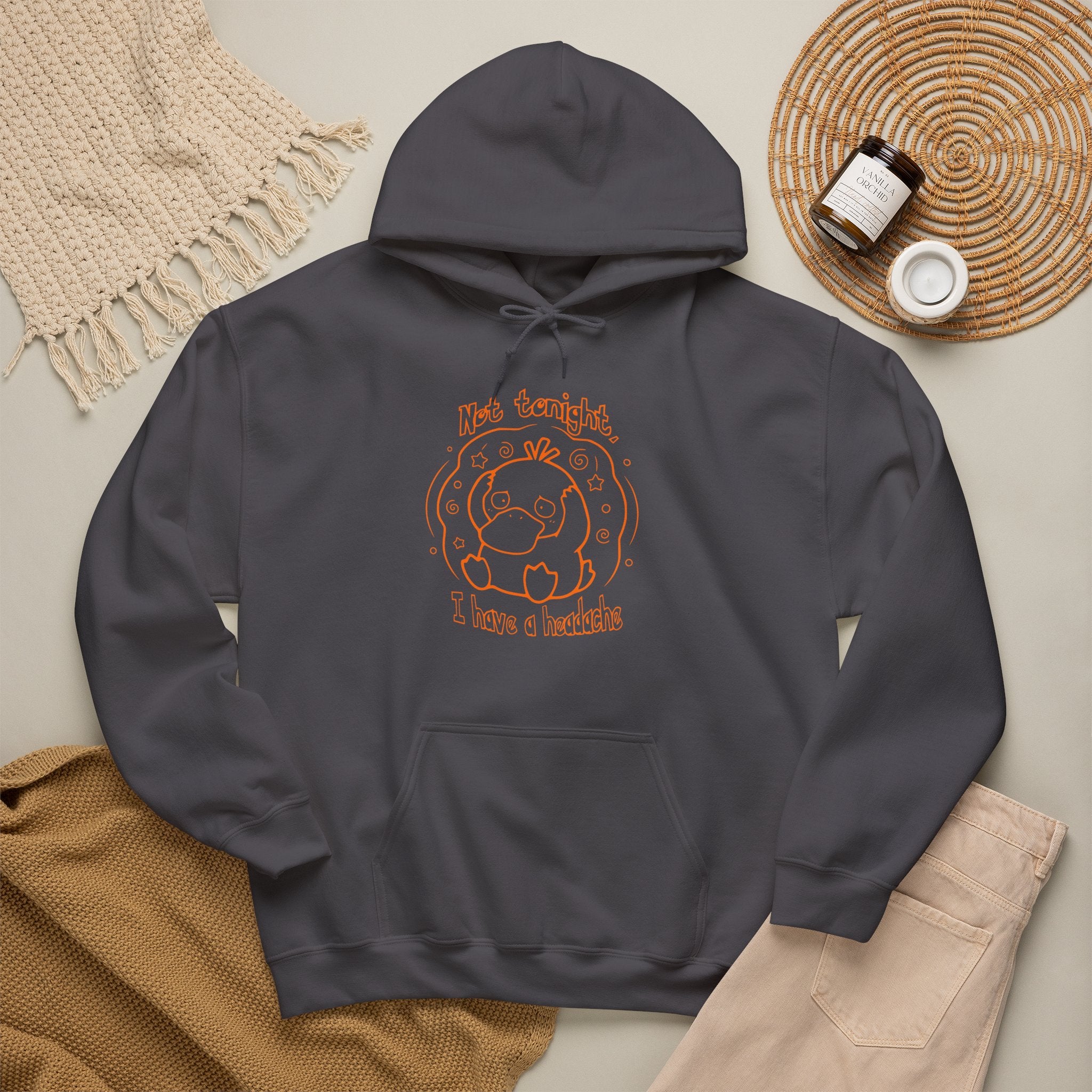 Duck Not Tonight I Have A Headache Funny Duck Hoodie Sweater Cute Animal Wife Girlfriend Gift Sweatshirt