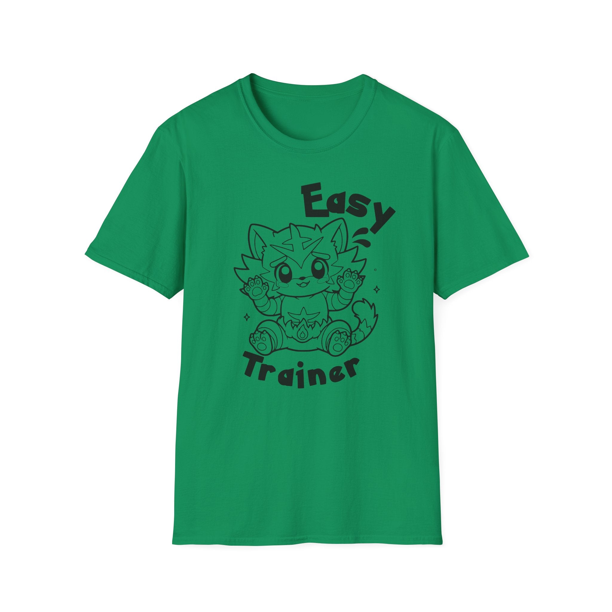Easy Trainer T-Shirt | Cute Cartoon Easy Tiger Funny wrestling Cat Design Tee