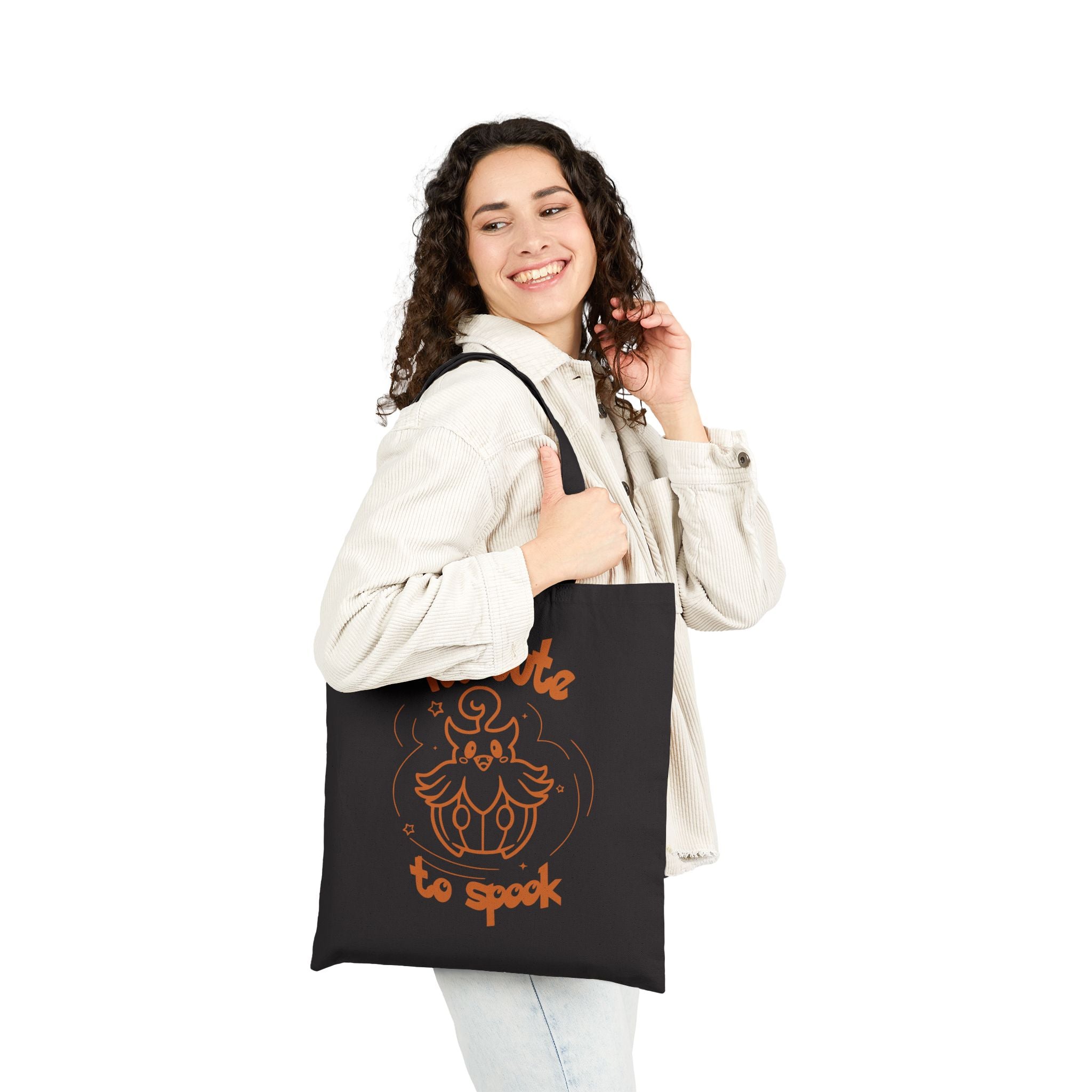 Too Cute to Spooke Halloween Tote Bag | Cute Kawaii Shopping Geek Bag | Candy Trick or Treat Bag | Cozy Gamer Gift for Women