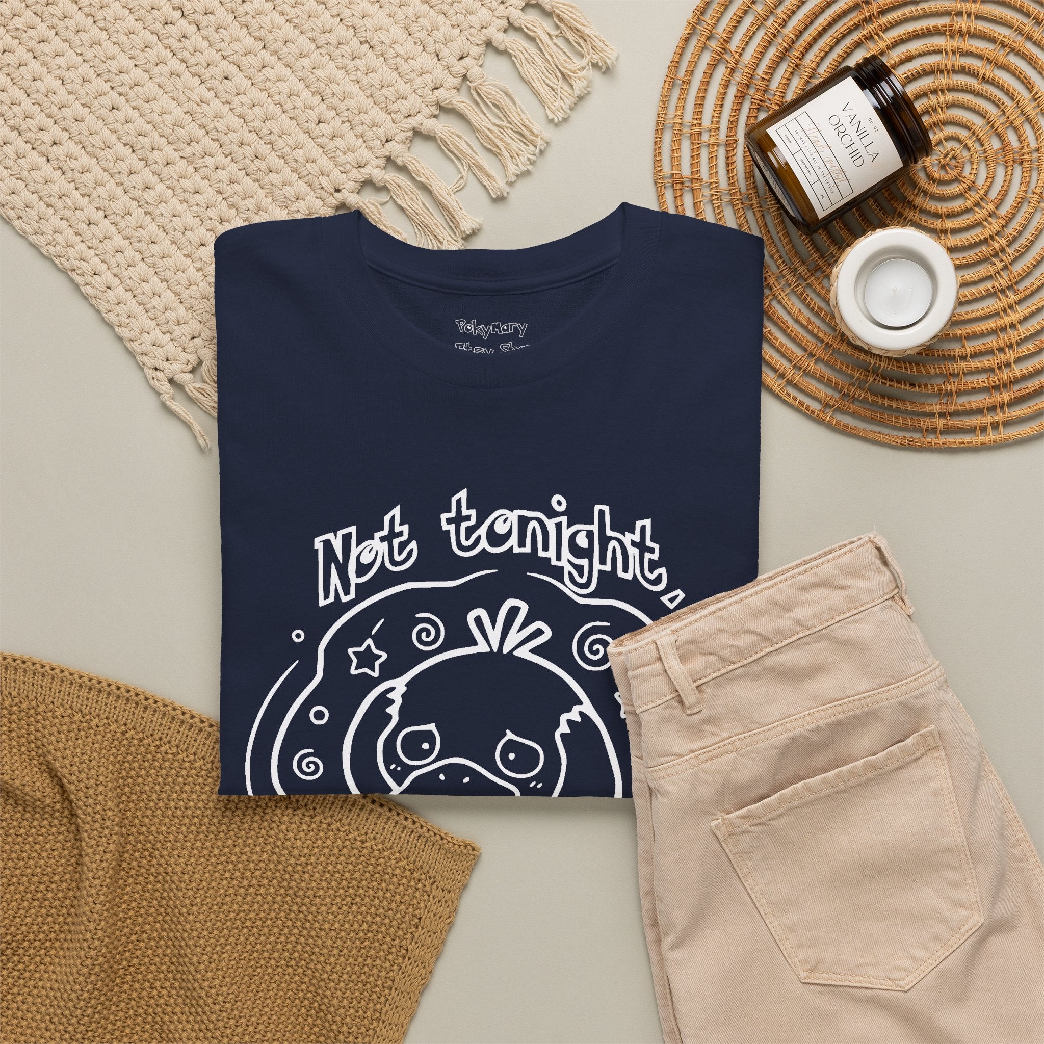 Duck Not Tonight I Have a Headache T-shirt funny kawaii duck illustration Shirt For Wife Or Girlfriend Gift