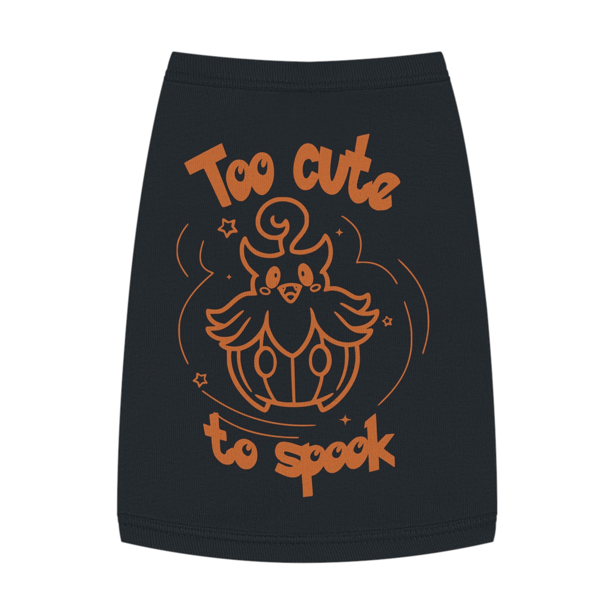 Too Cute to Spook Pet Tank | Halloween Orange Pumpkin Dog Shirt Trick or treat