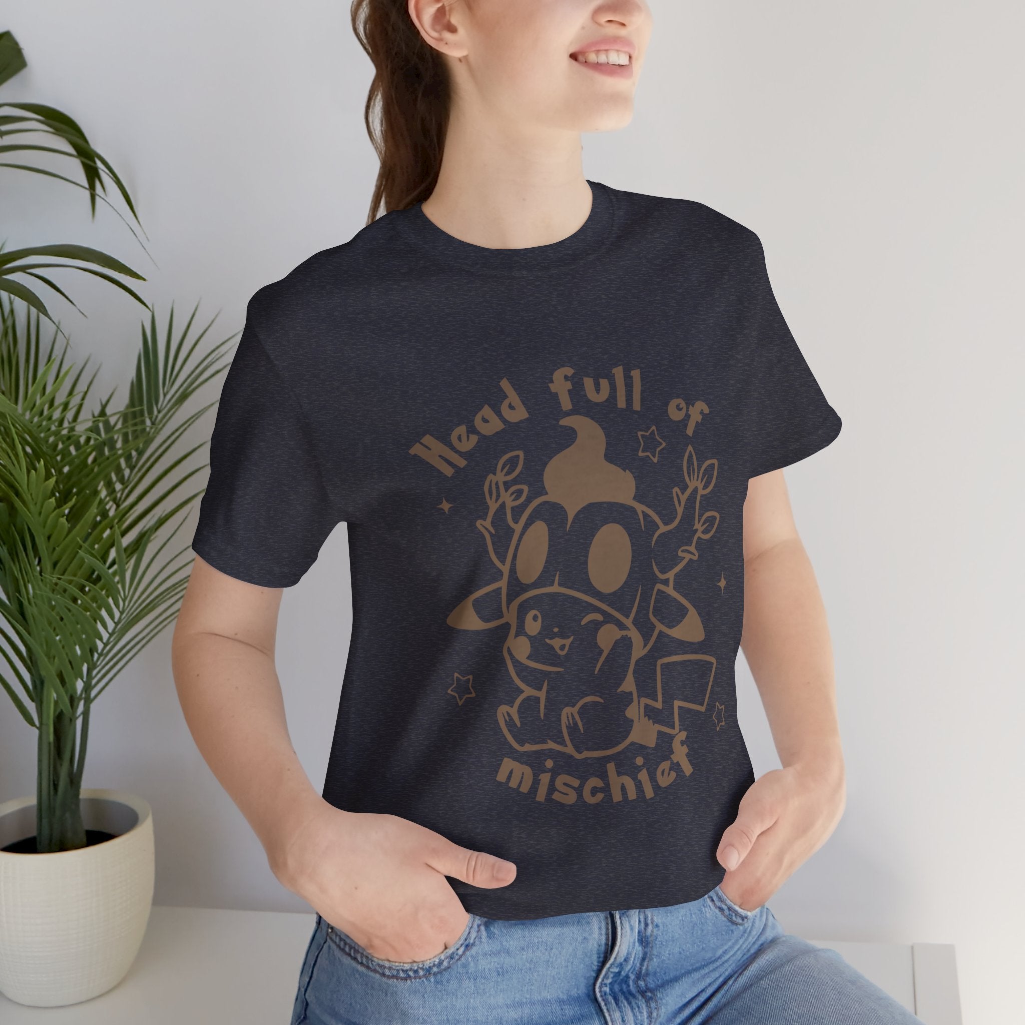 Head Full of Mischief | Cute Halloween Unisex T-Shirt