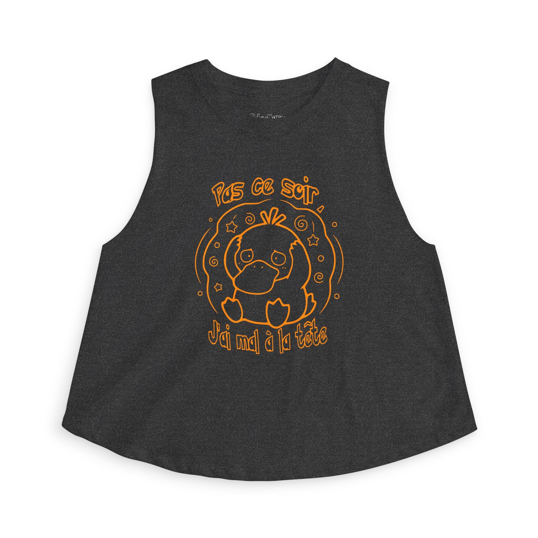 Crop Top inspiré de Psykokwak (Psyduck), Pas ce soir, j'ai mal à la tête