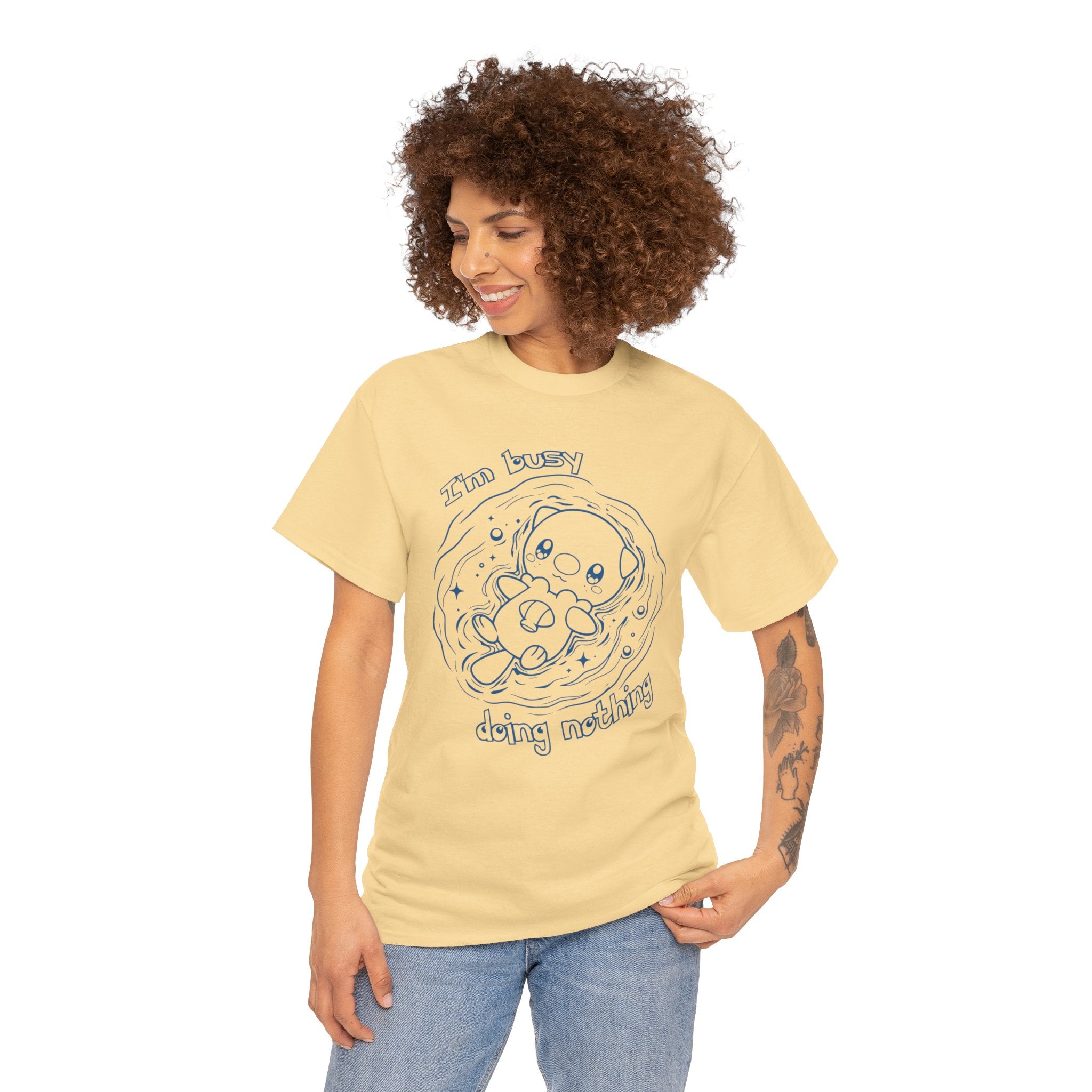 Otter Busy Doing Nothing Funny Quote T-Shirt Cute Otter Swimming Adorable Animal