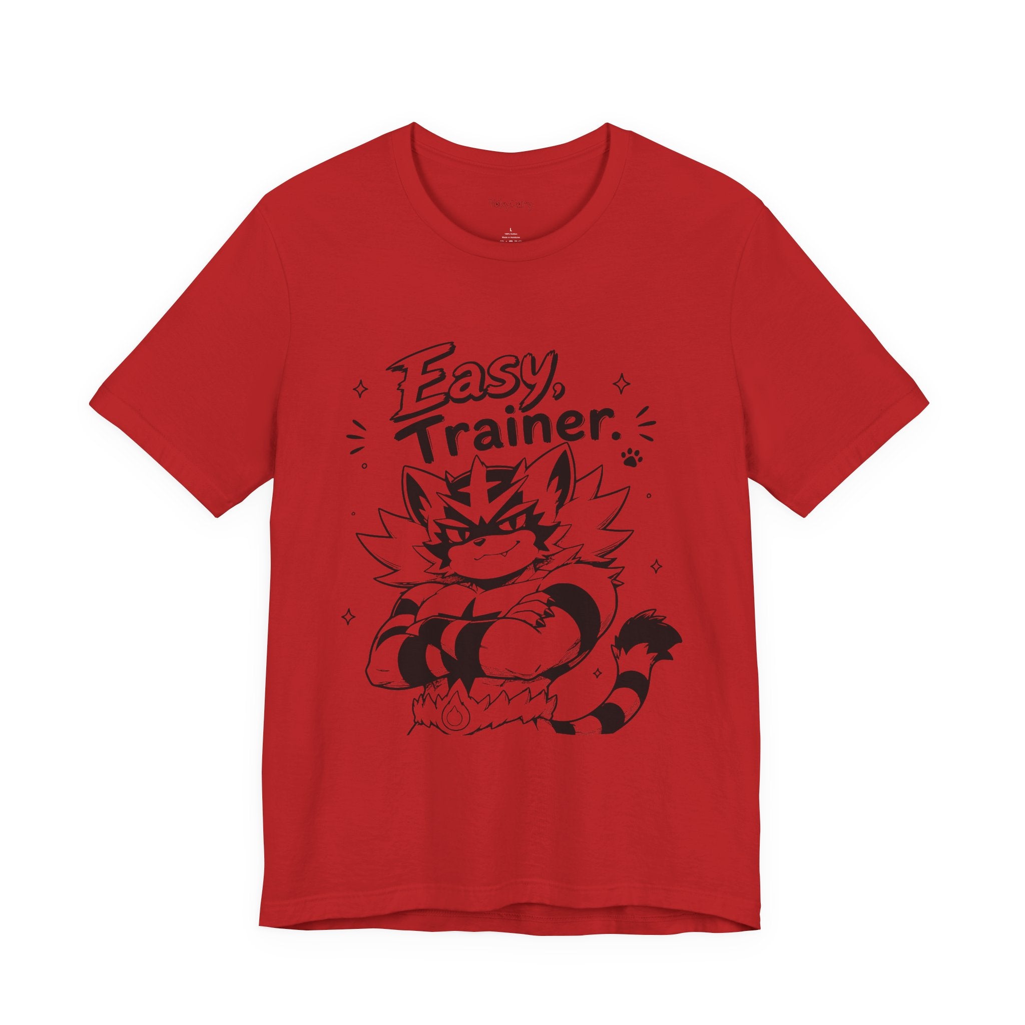 Easy Trainer Easy tiger illustration T-Shirt | cartoon wrestling funny cat graphic tee