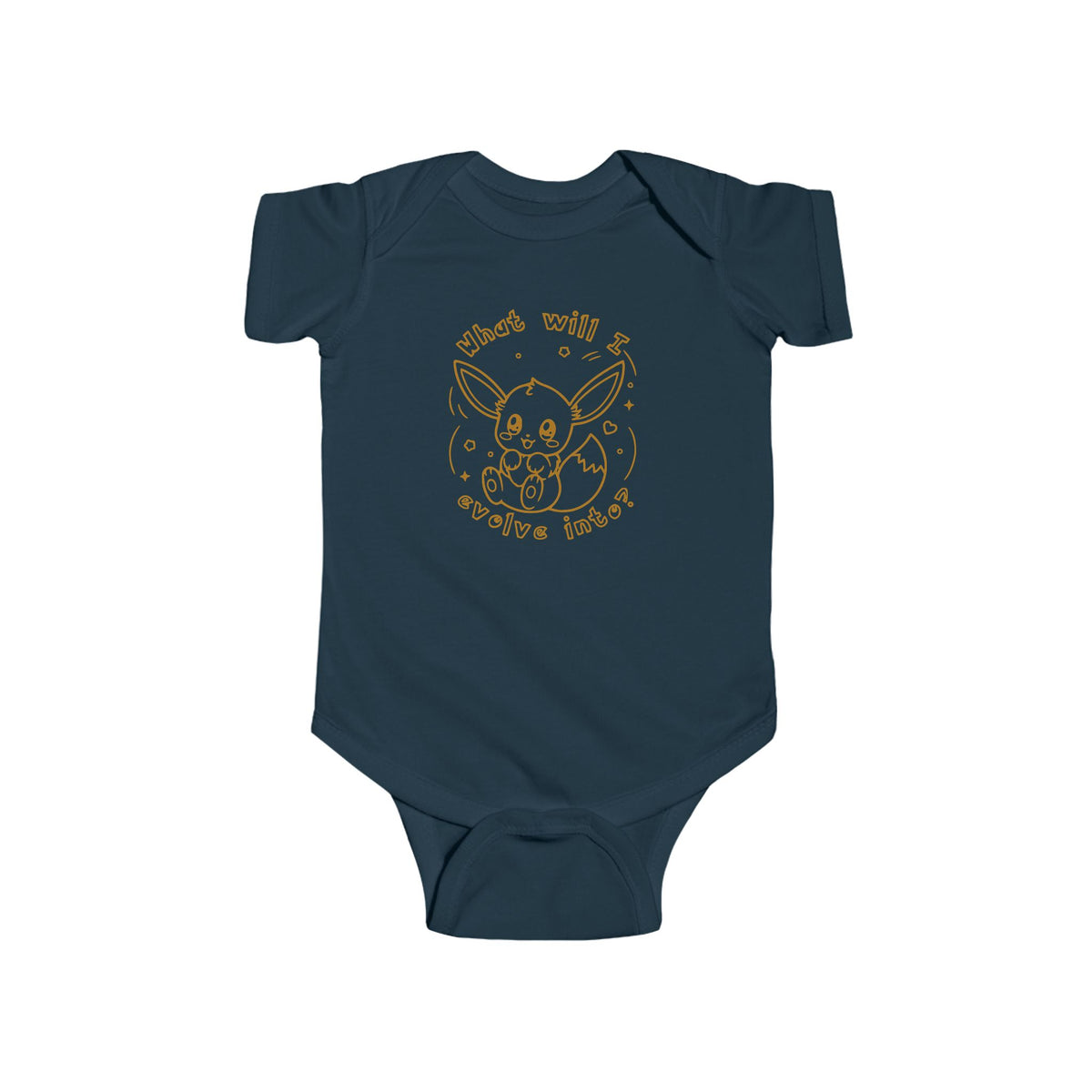Baby Eeveelutions Bodysuit, Pkm Baby Gift, Cute Infant Pkm clothe, What Will I Evolve Into, Kawaii Baby Shower Gift