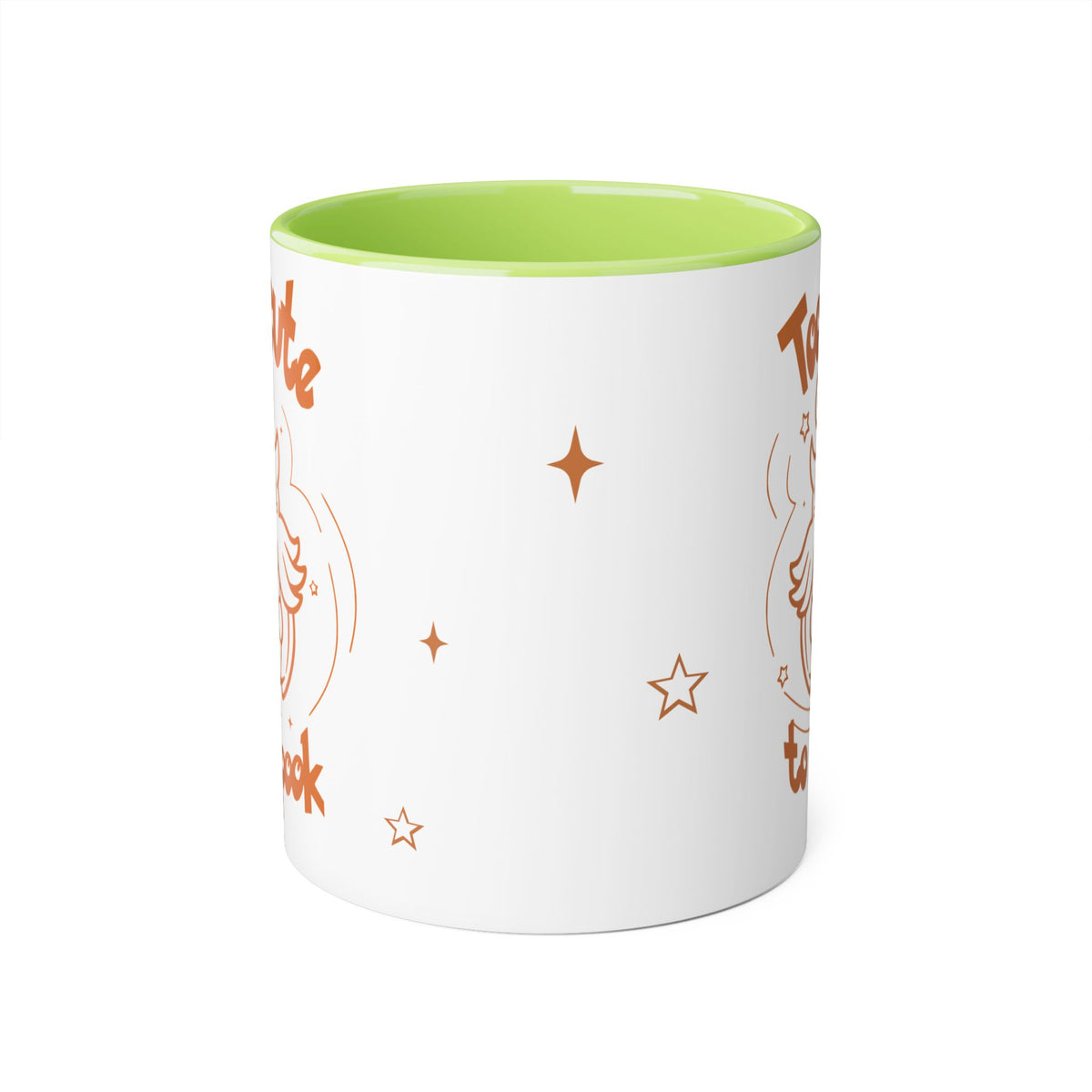 Too Cute to Spook Pumpkin Ghost Halloween Theme Coffee Tea Mug