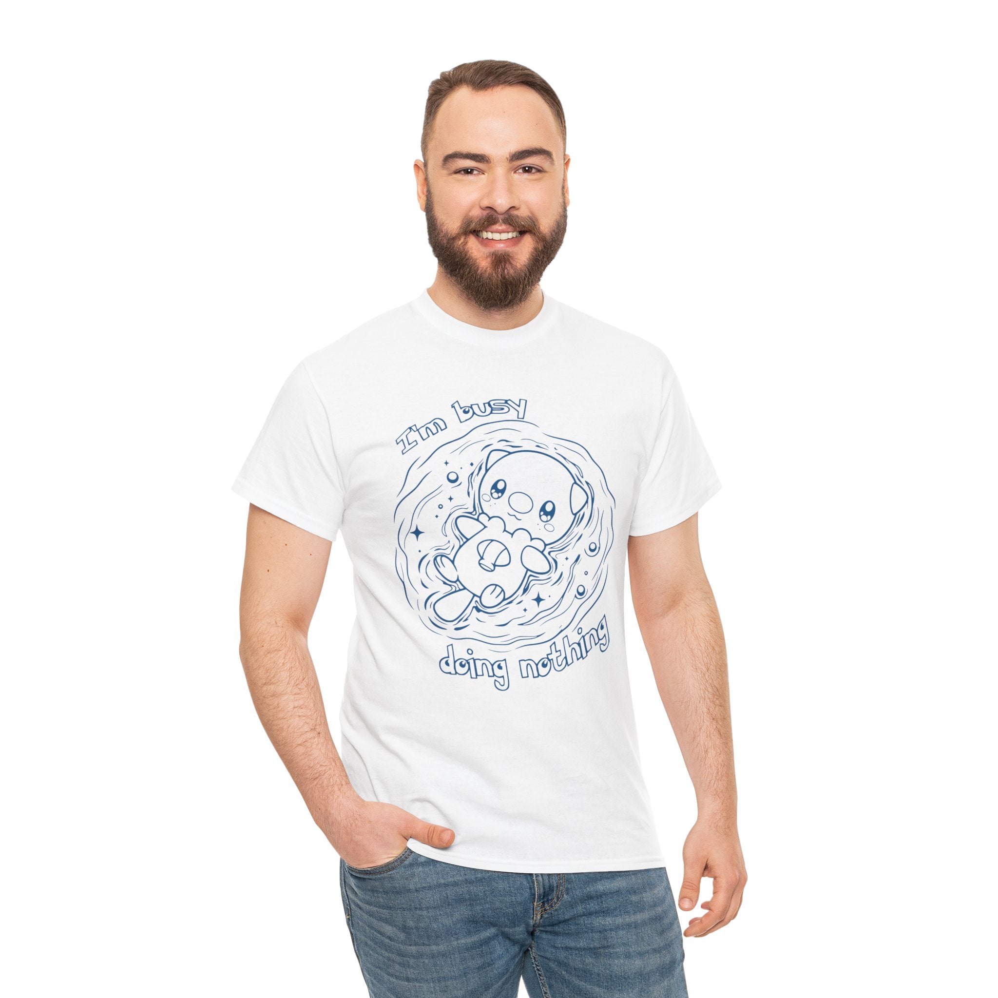 Otter Busy Doing Nothing Funny Quote T-Shirt Cute Otter Swimming Adorable Animal
