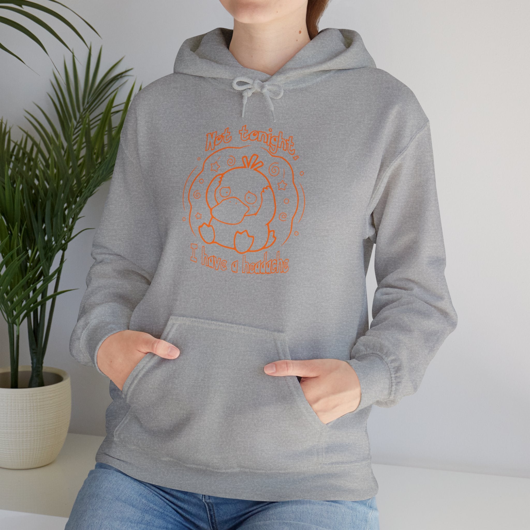 Duck Not Tonight I Have A Headache Funny Duck Hoodie Sweater Cute Animal Wife Girlfriend Gift Sweatshirt