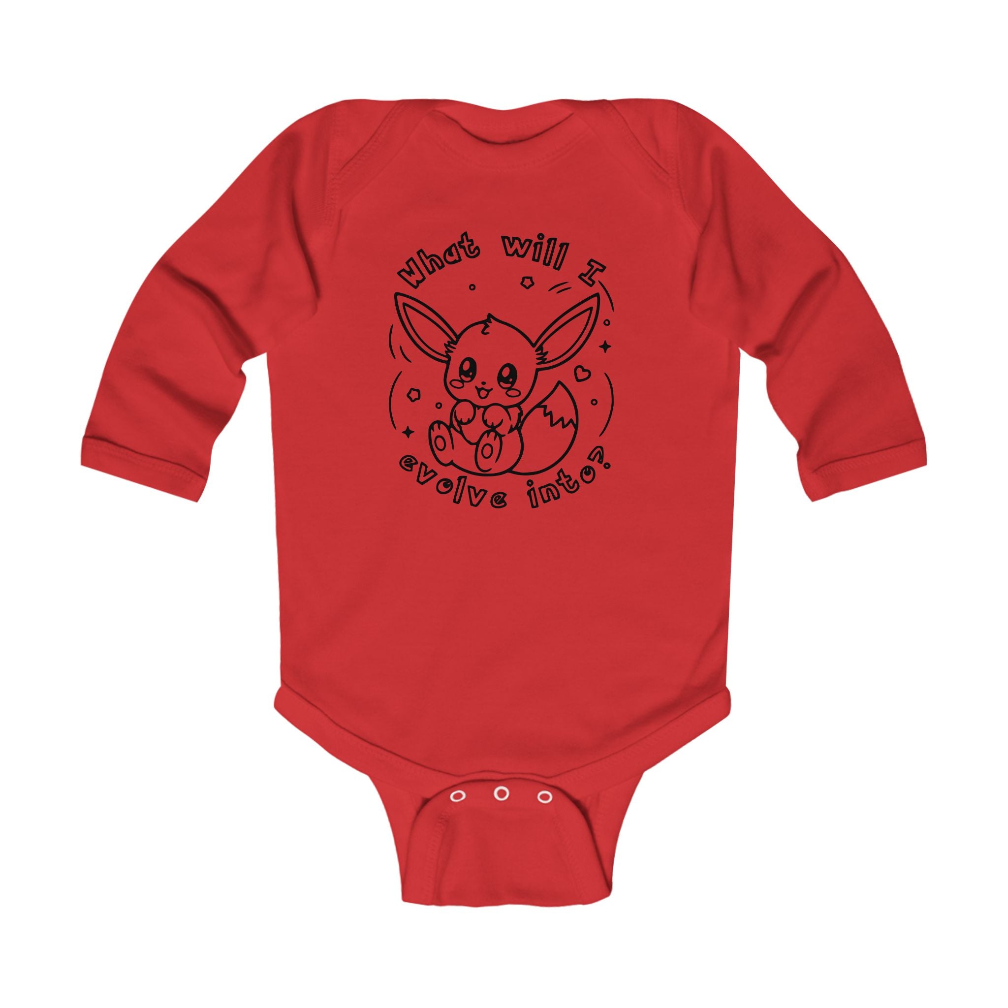 What will I evolve into? Eeveelutions infant bodysuit | Pkm Infant Long Sleeve clothing Kawaii Baby shower gift