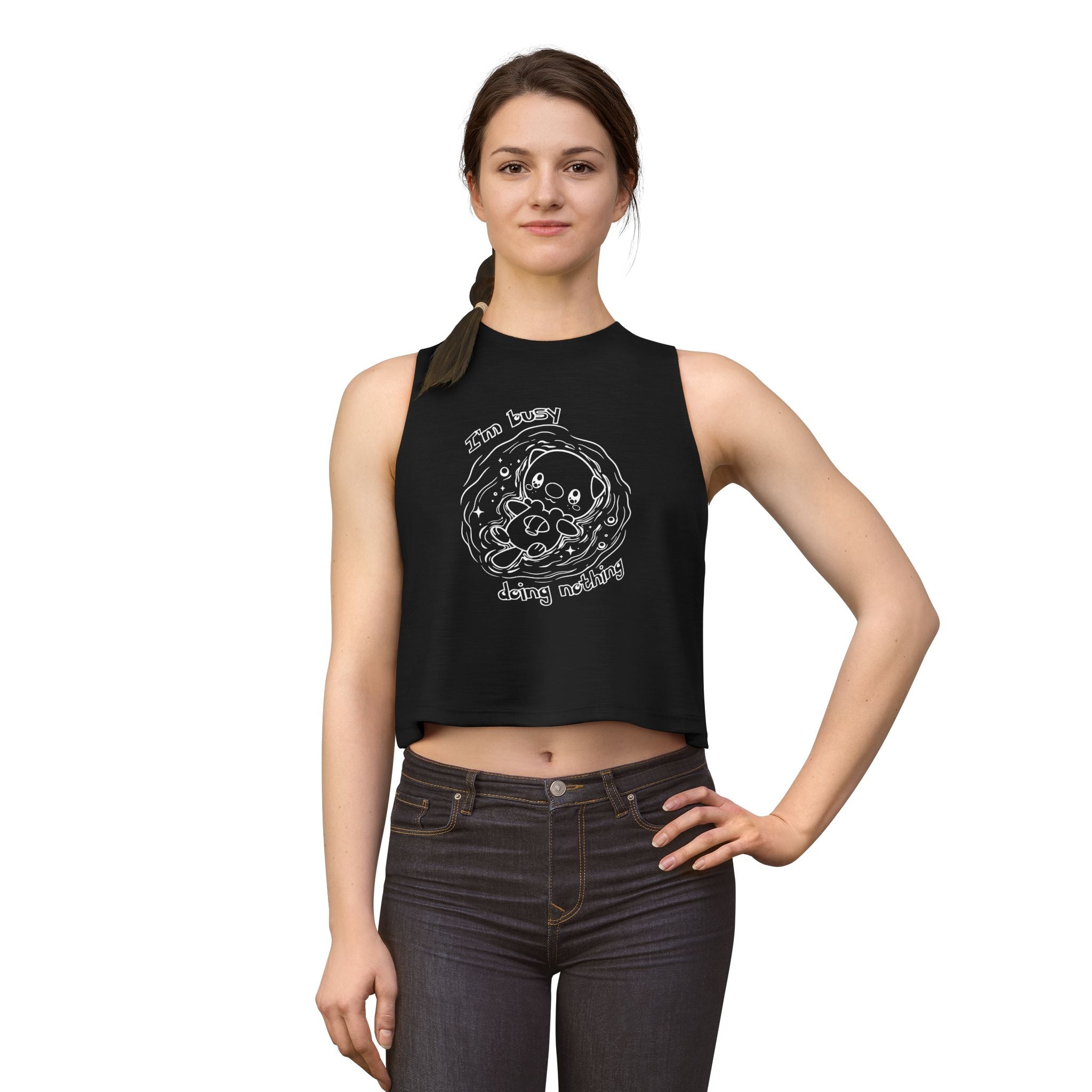 Otter Busy Doing Nothing Otter Swim Crop Top Cute Kawaii Animal