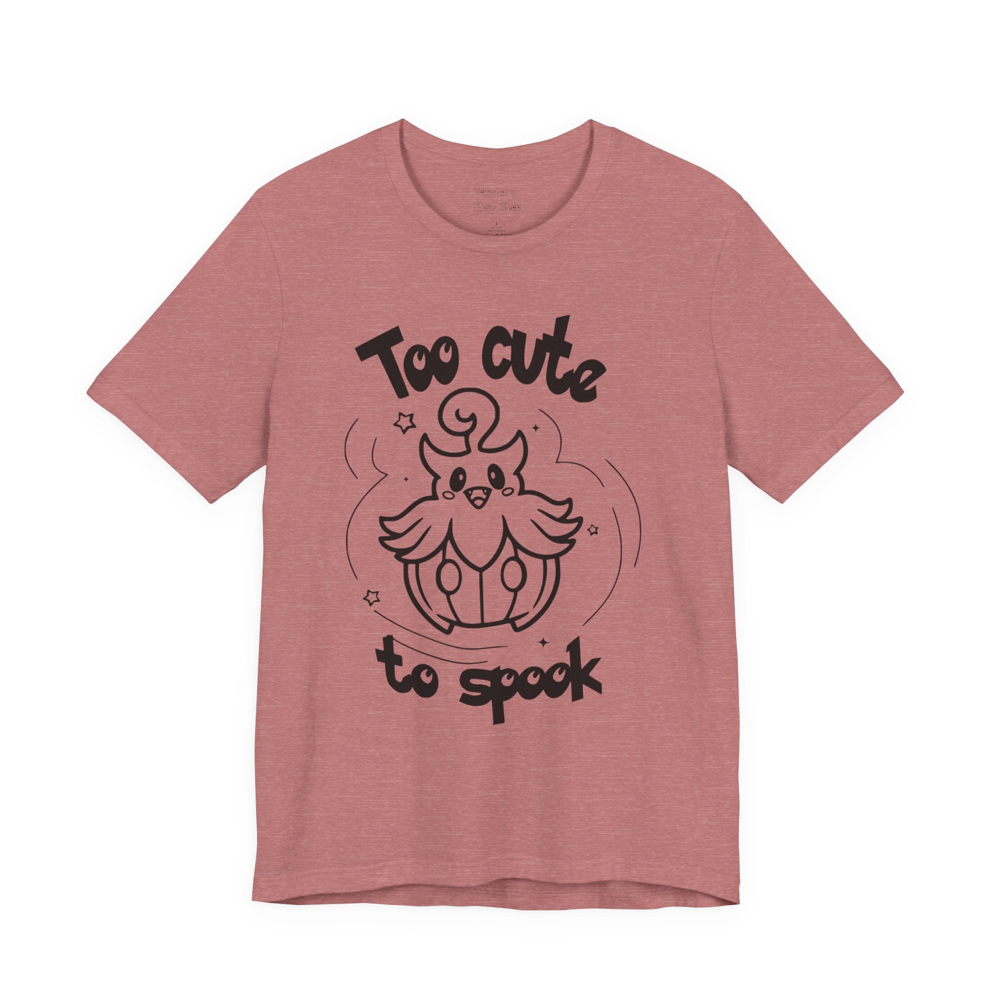 Too Cute to Spook Comfy Tee Shirt | Halloween Theme Gift Ghost Pumpkin T-Shirt for women