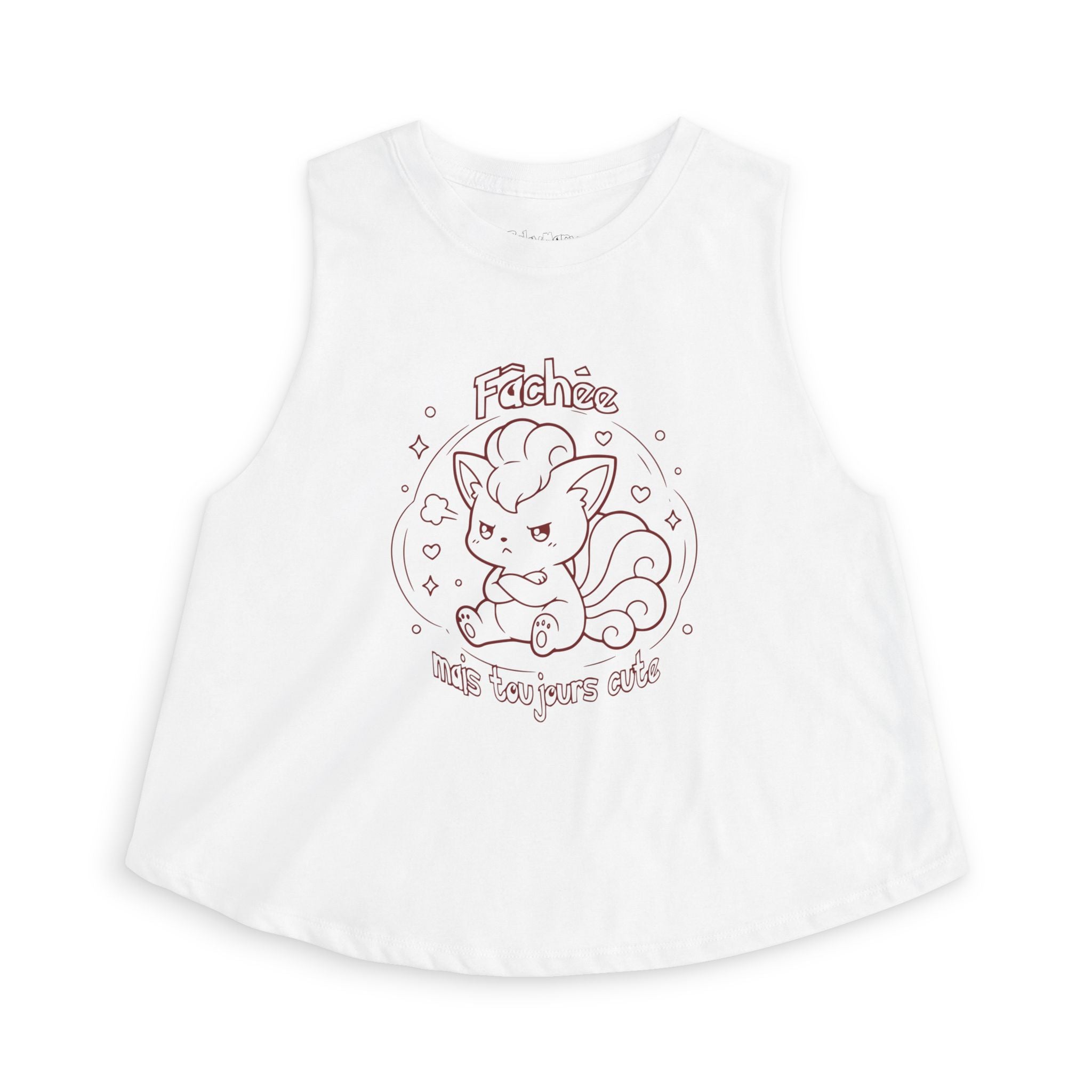 Crop Top inspiré de Goupix (Vulpix), Fâchée mais toujours cute