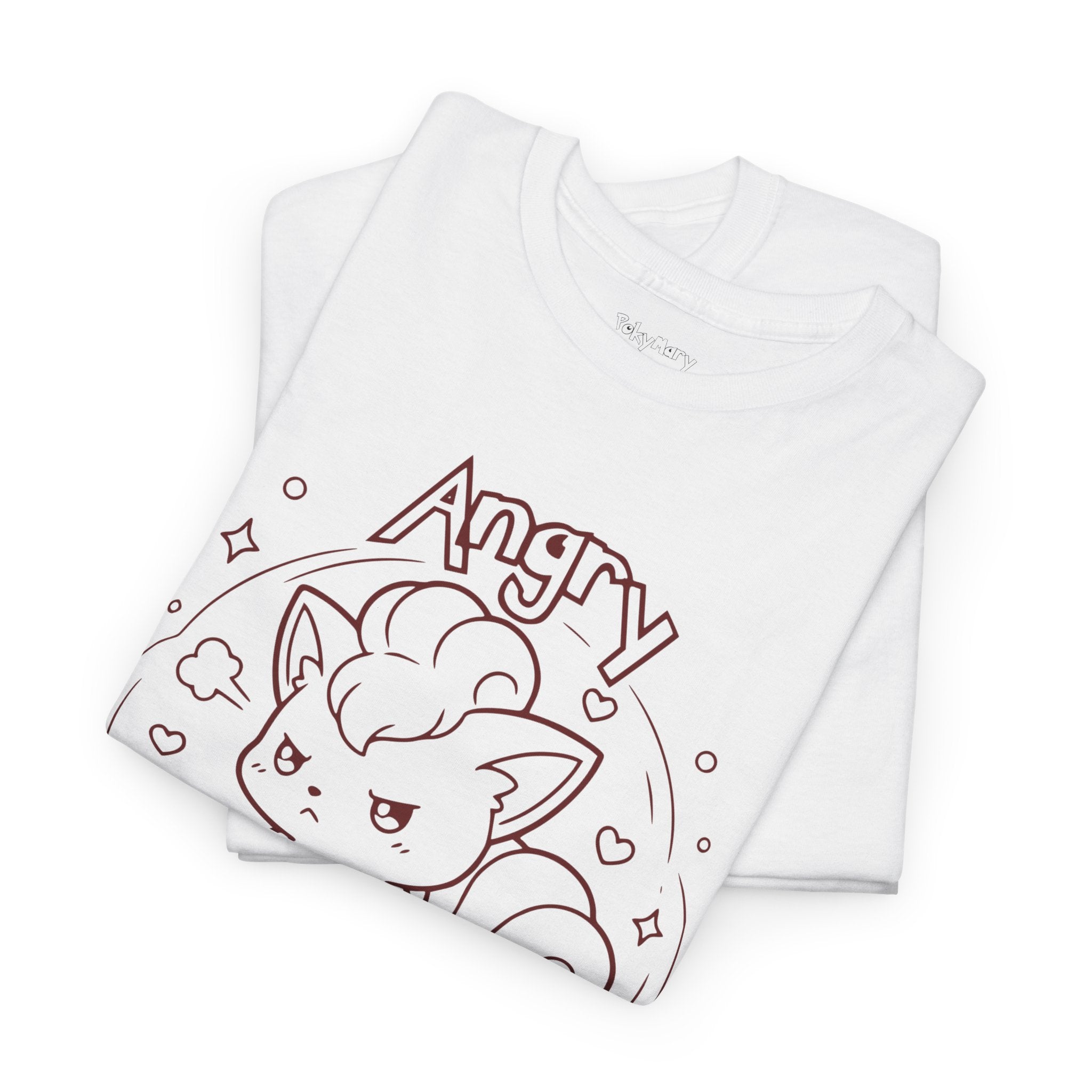 Fox Angry but still cute Grumpy Cute Fox Lady Shirt | Pouting Fox Illustration