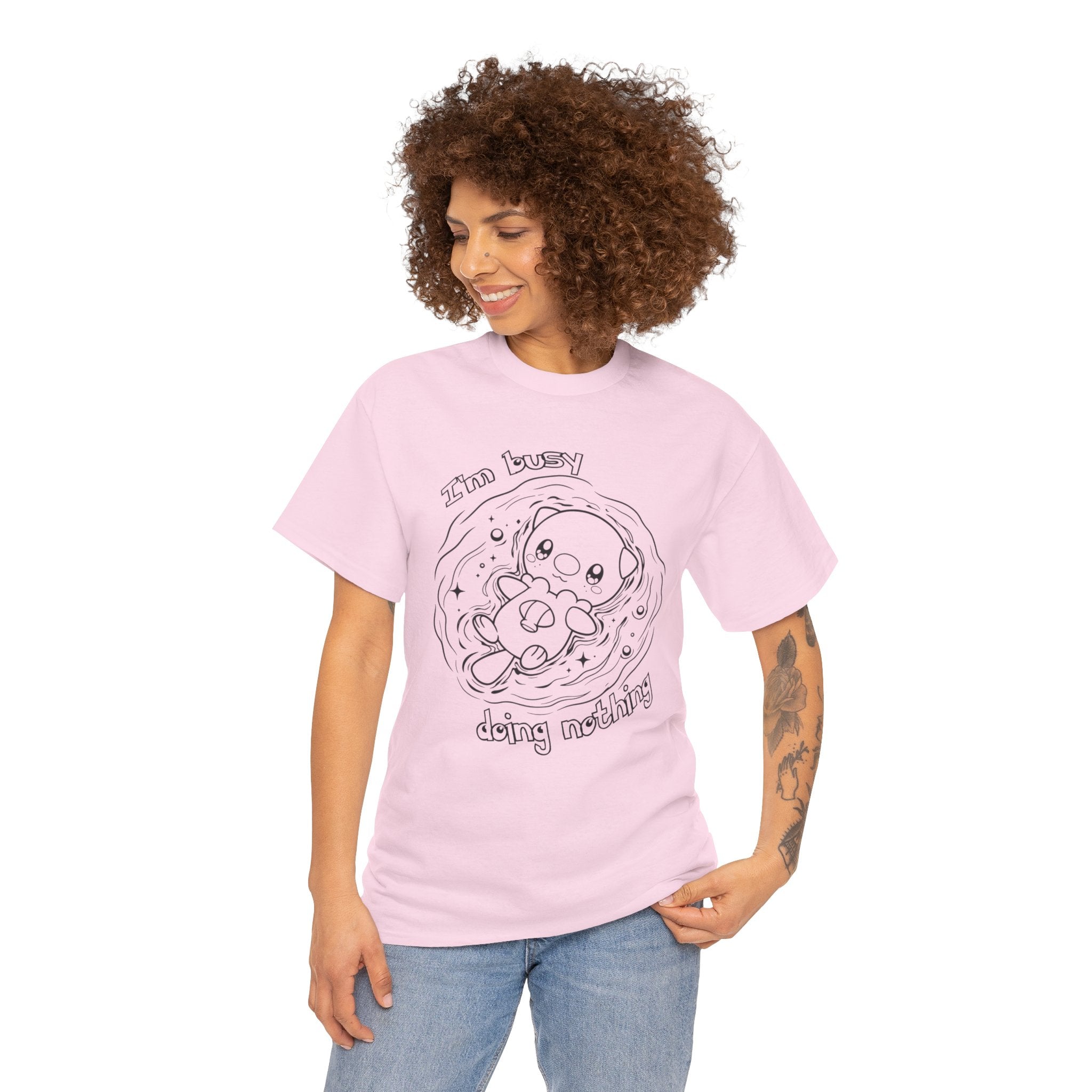 Otter Busy Doing Nothing Funny Quote T-Shirt Cute Otter Swimming Adorable Animal