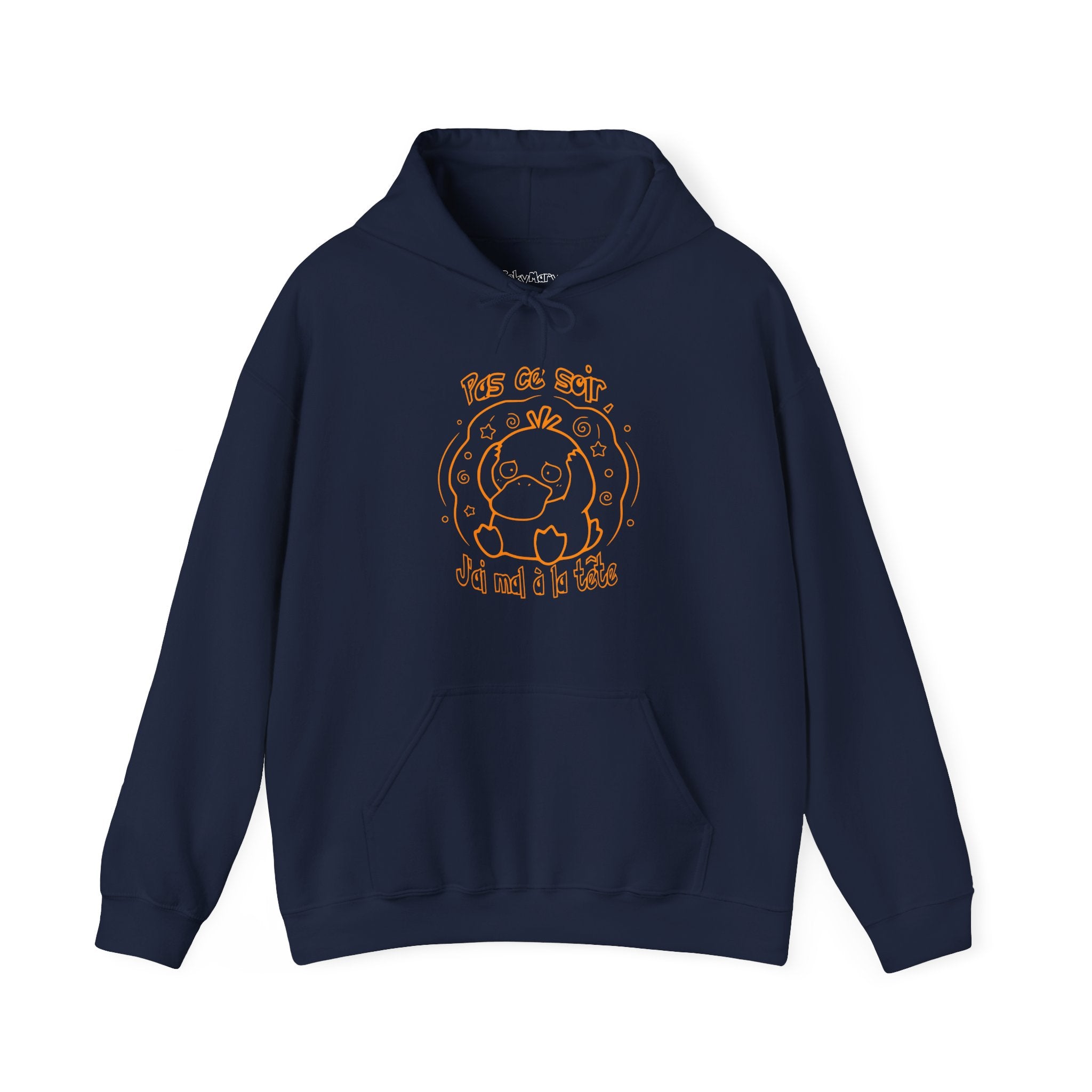 Hoodie inspiré de Psykokwak (Psyduck), Pas ce soir, j'ai mal à la tête