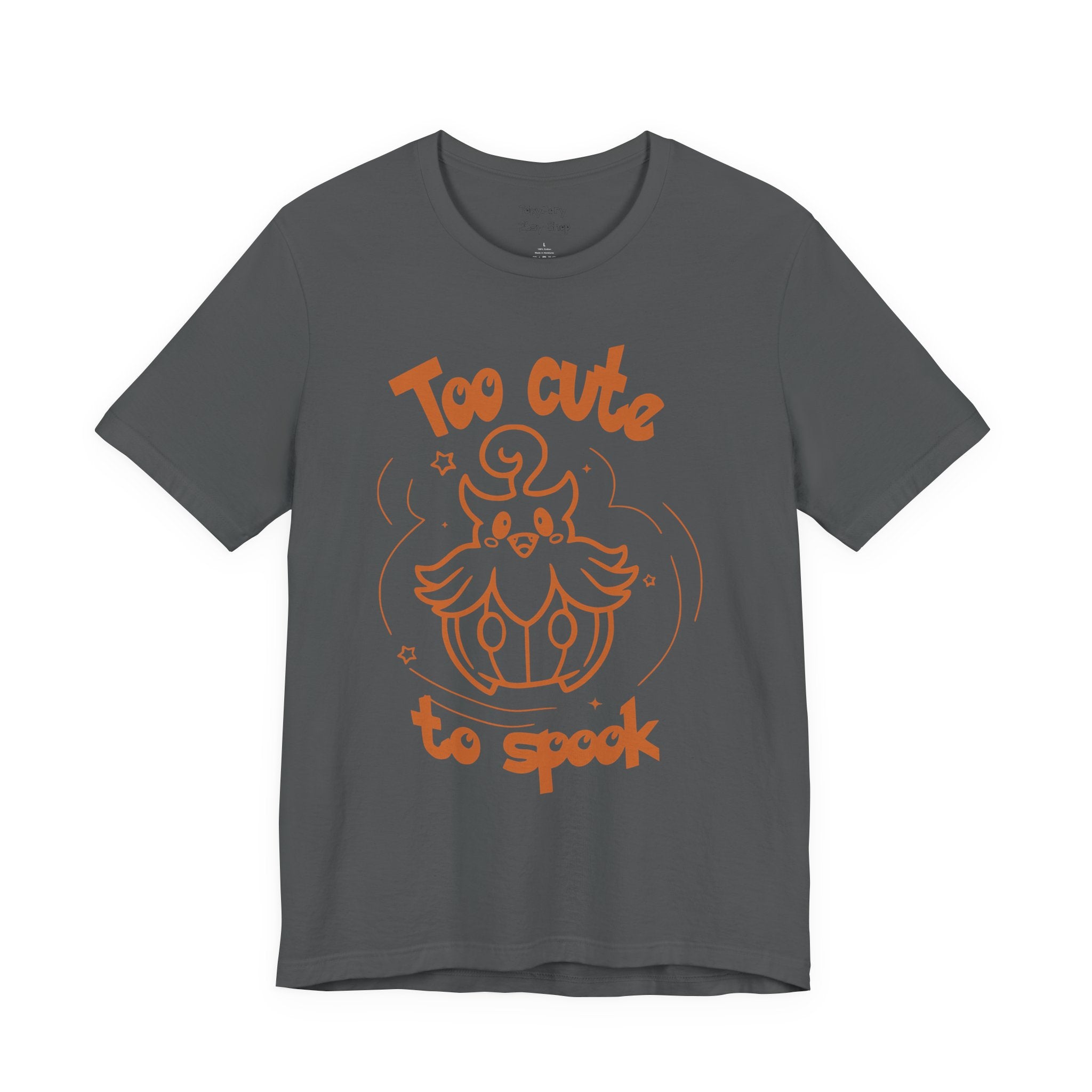 Too Cute to Spook Comfy Tee Shirt | Halloween Theme Gift Ghost Pumpkin T-Shirt for women