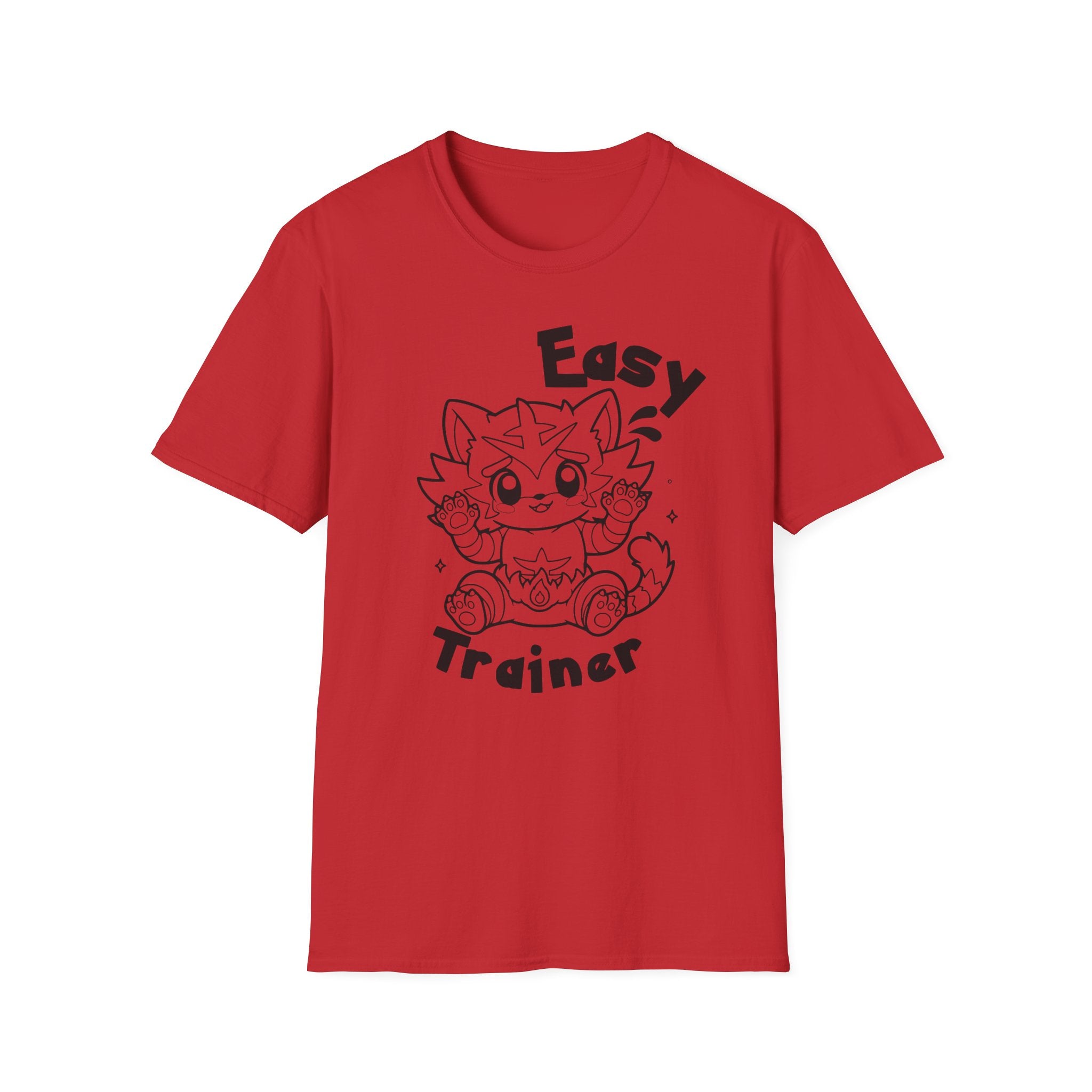 Easy Trainer T-Shirt | Cute Cartoon Easy Tiger Funny wrestling Cat Design Tee