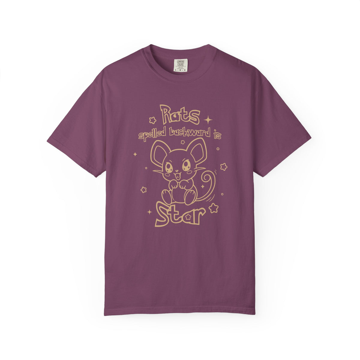 Rats spelled backward is star t-shirt cute Pkm rat animal design tee shirt