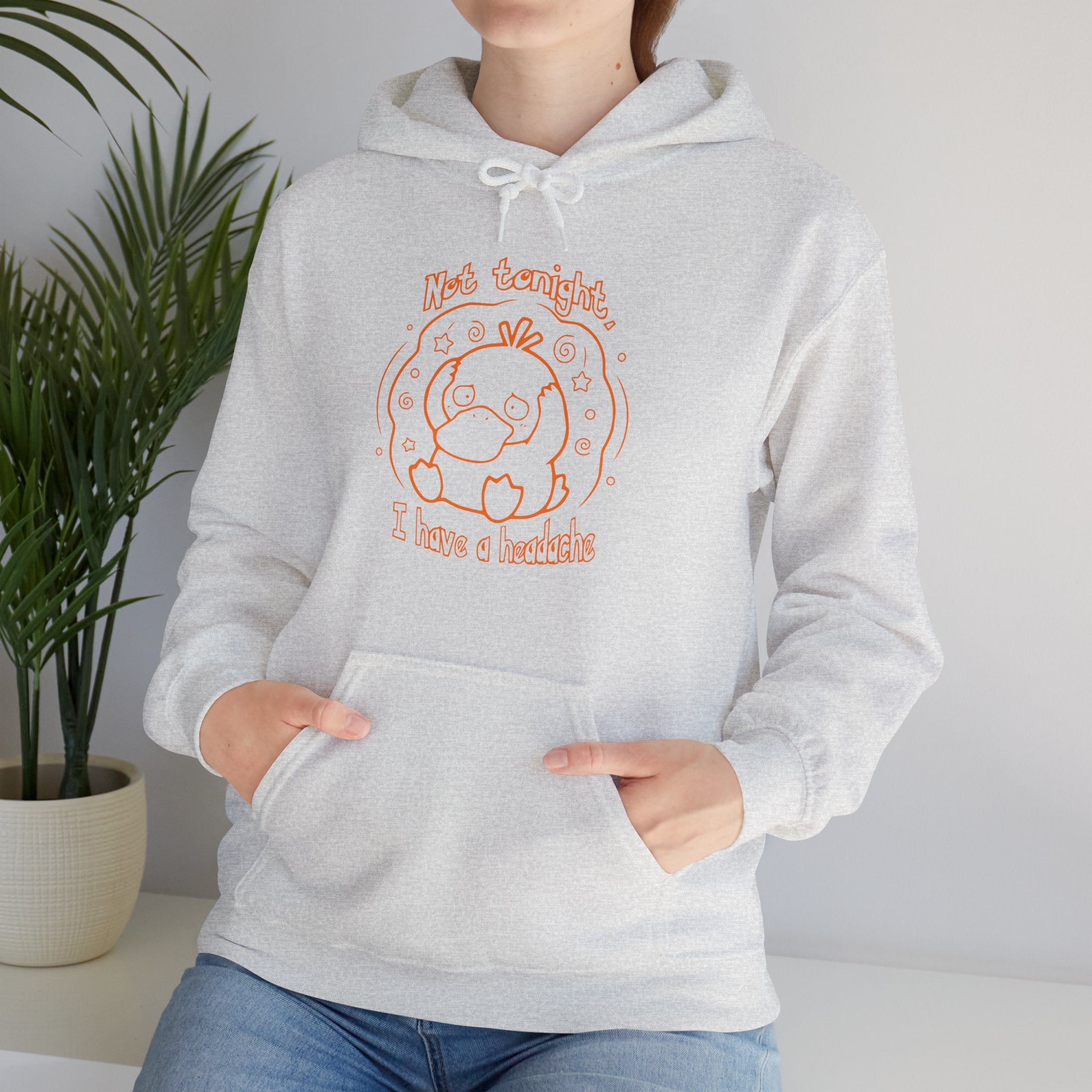 Duck Not Tonight I Have A Headache Funny Duck Hoodie Sweater Cute Animal Wife Girlfriend Gift Sweatshirt