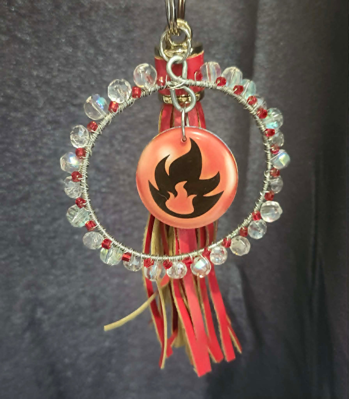 Scorbunny Sprint Charm – Handmade Pokémon-Inspired Bag Charm, Keychain & Car Accessory