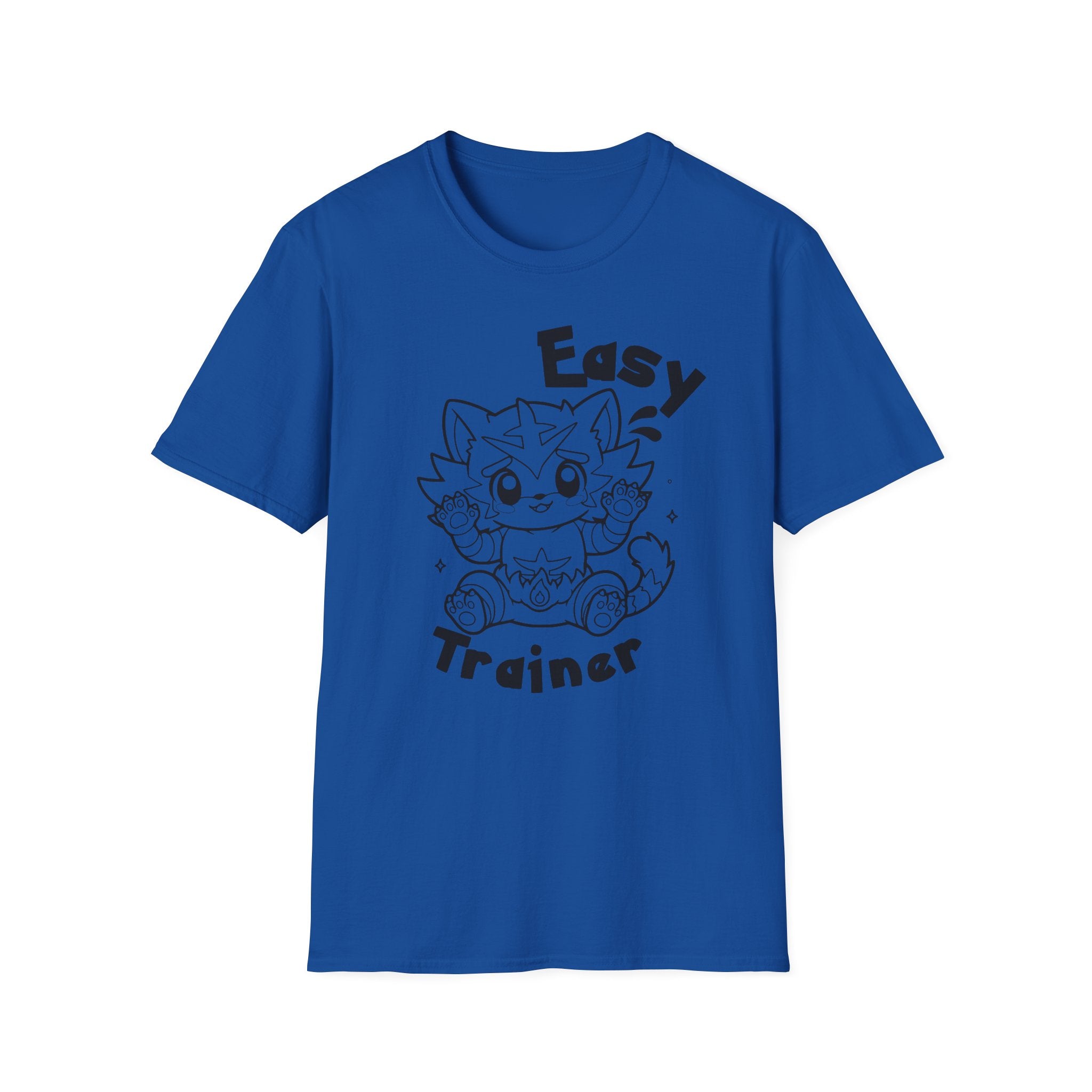 Easy Trainer T-Shirt | Cute Cartoon Easy Tiger Funny wrestling Cat Design Tee