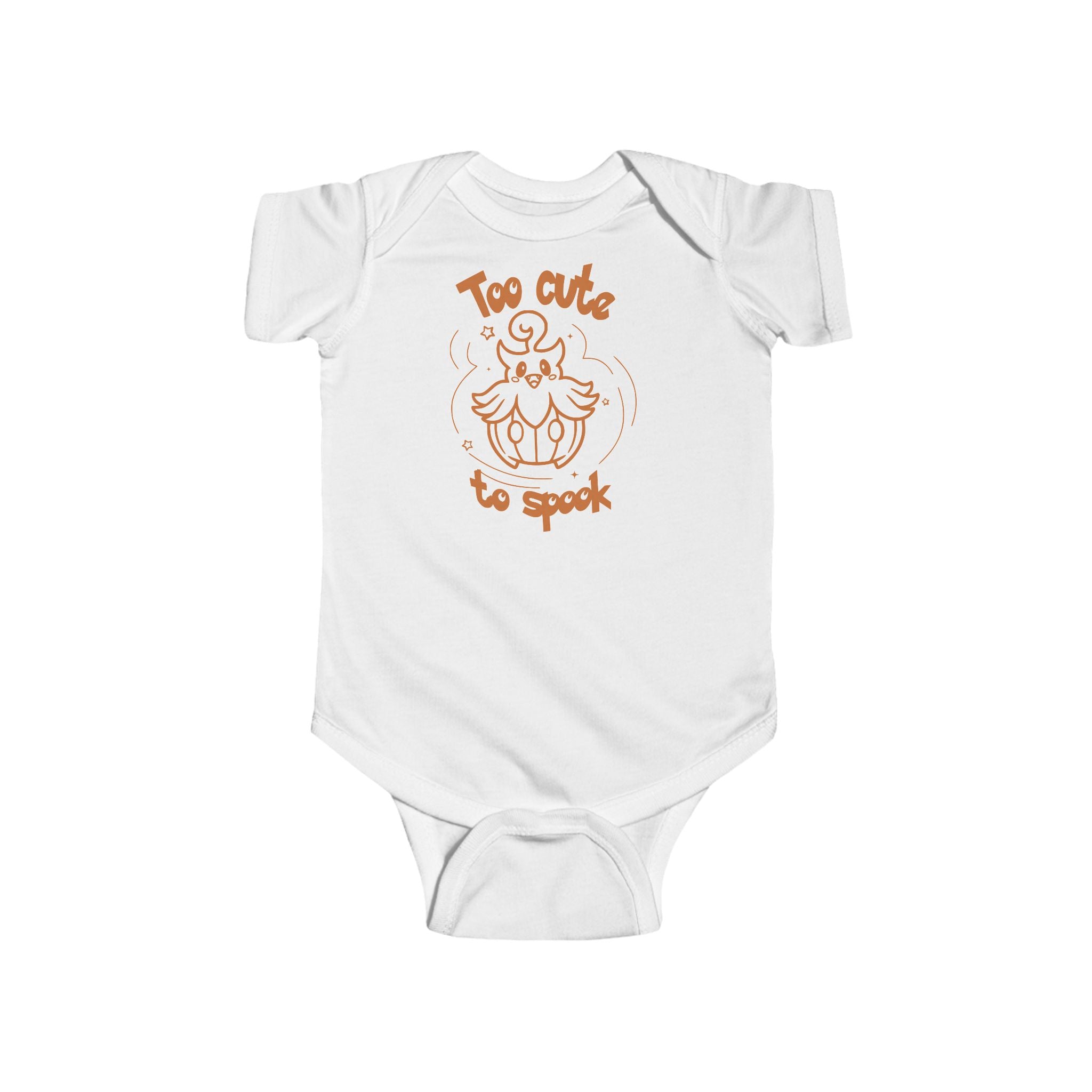 Too Cute to Spook Infant Bodysuit | Halloween Pumpkin Ghost Gift clothe Baby