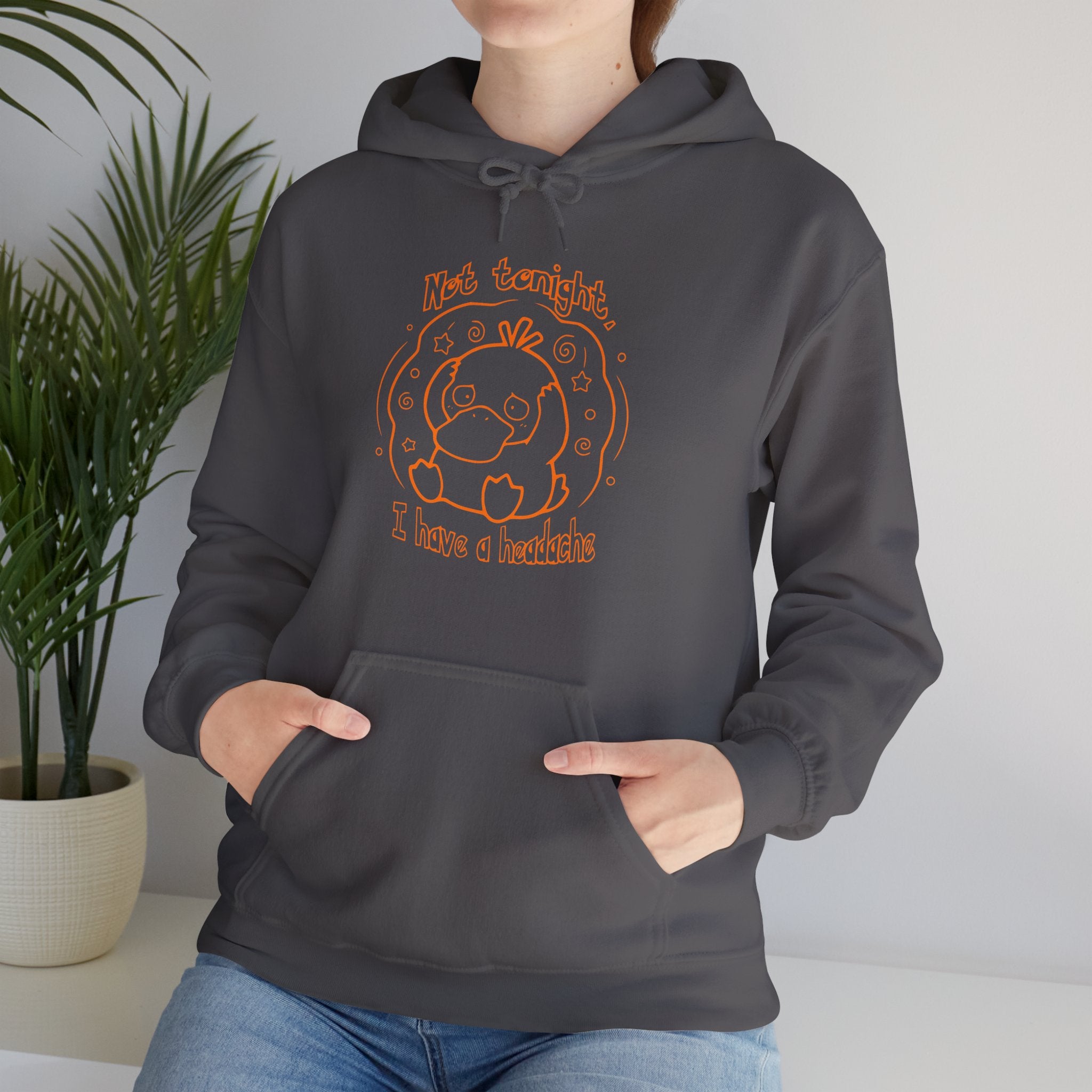 Duck Not Tonight I Have A Headache Funny Duck Hoodie Sweater Cute Animal Wife Girlfriend Gift Sweatshirt