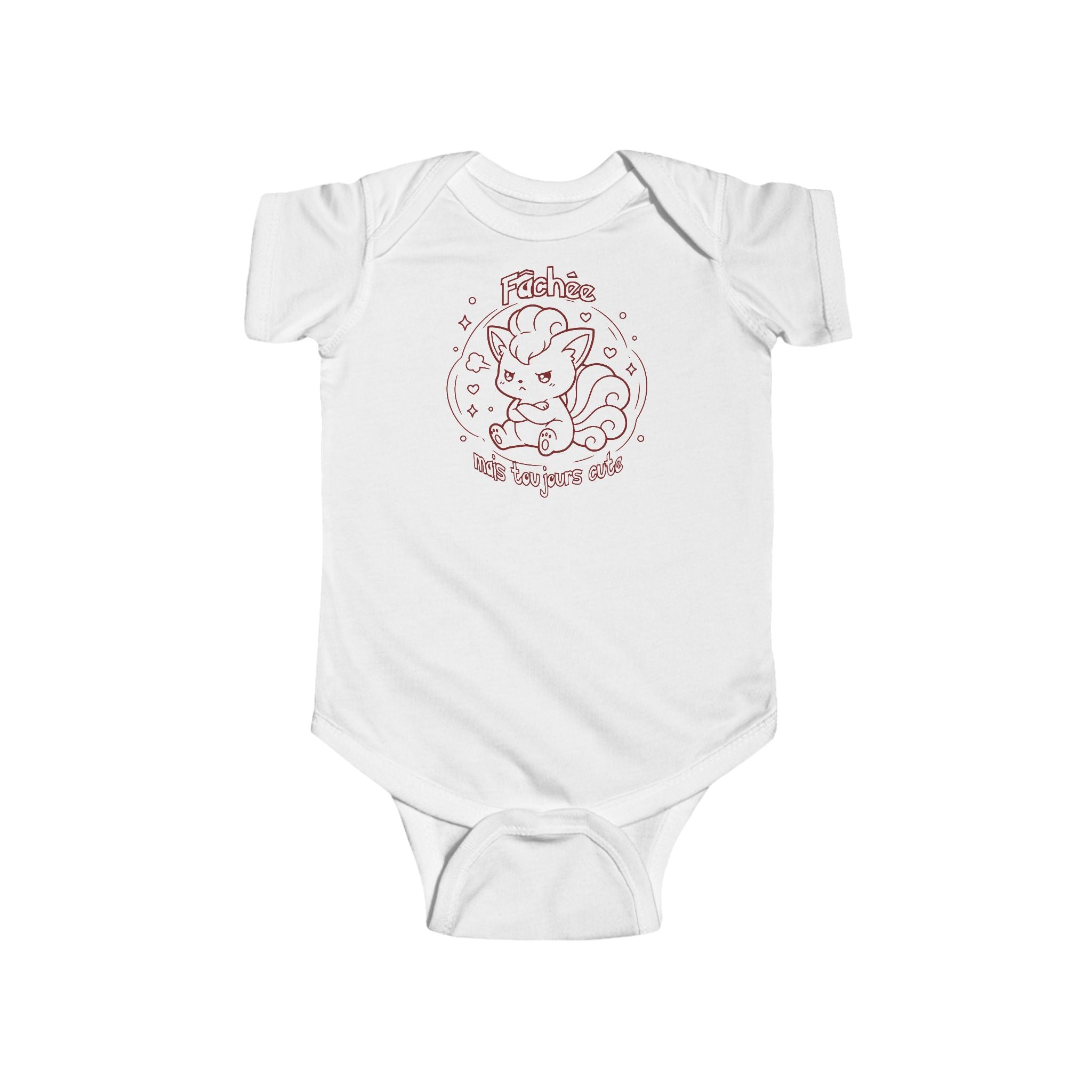 Cache-couche pour bébé inspiré de Goupix (Vulpix), fâchée mais toujours cute