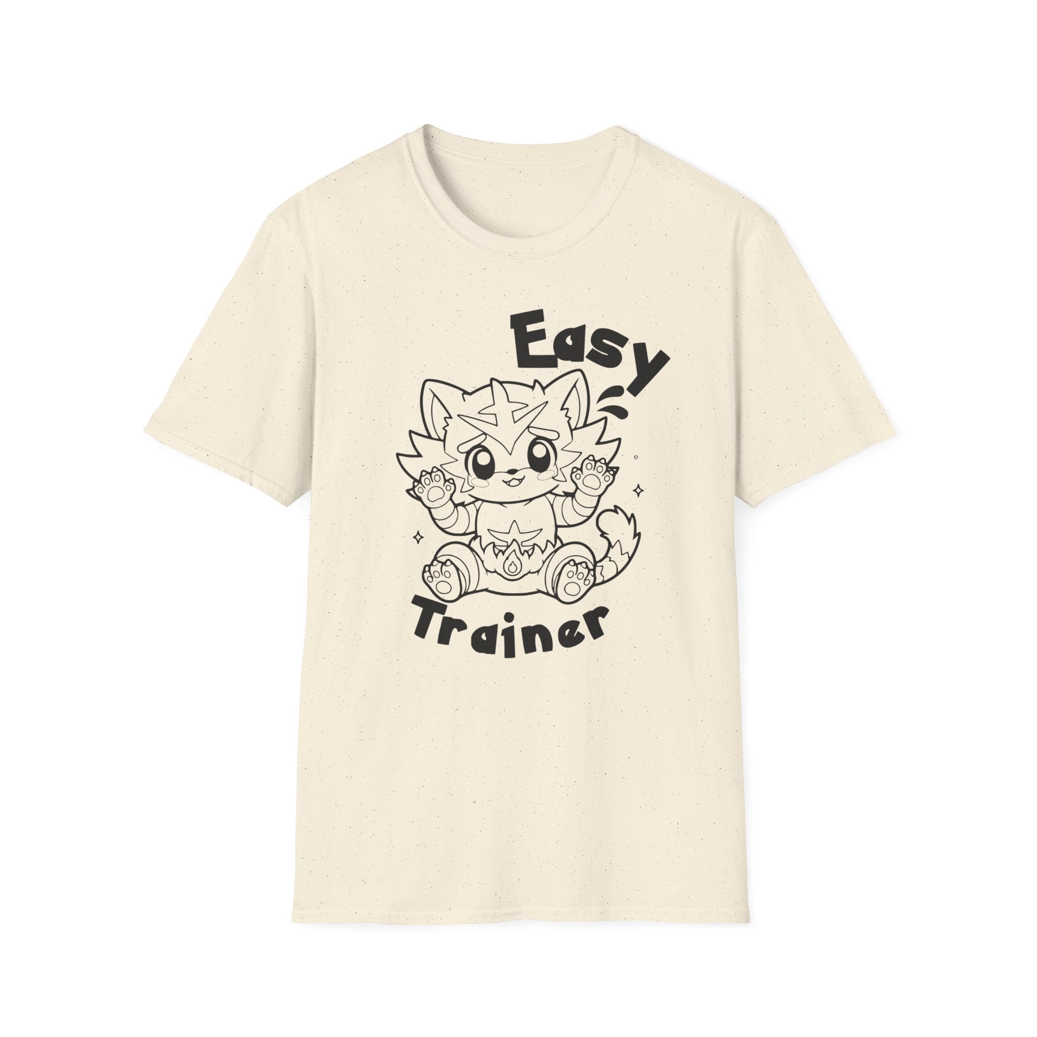 Easy Trainer T-Shirt | Cute Cartoon Easy Tiger Funny wrestling Cat Design Tee