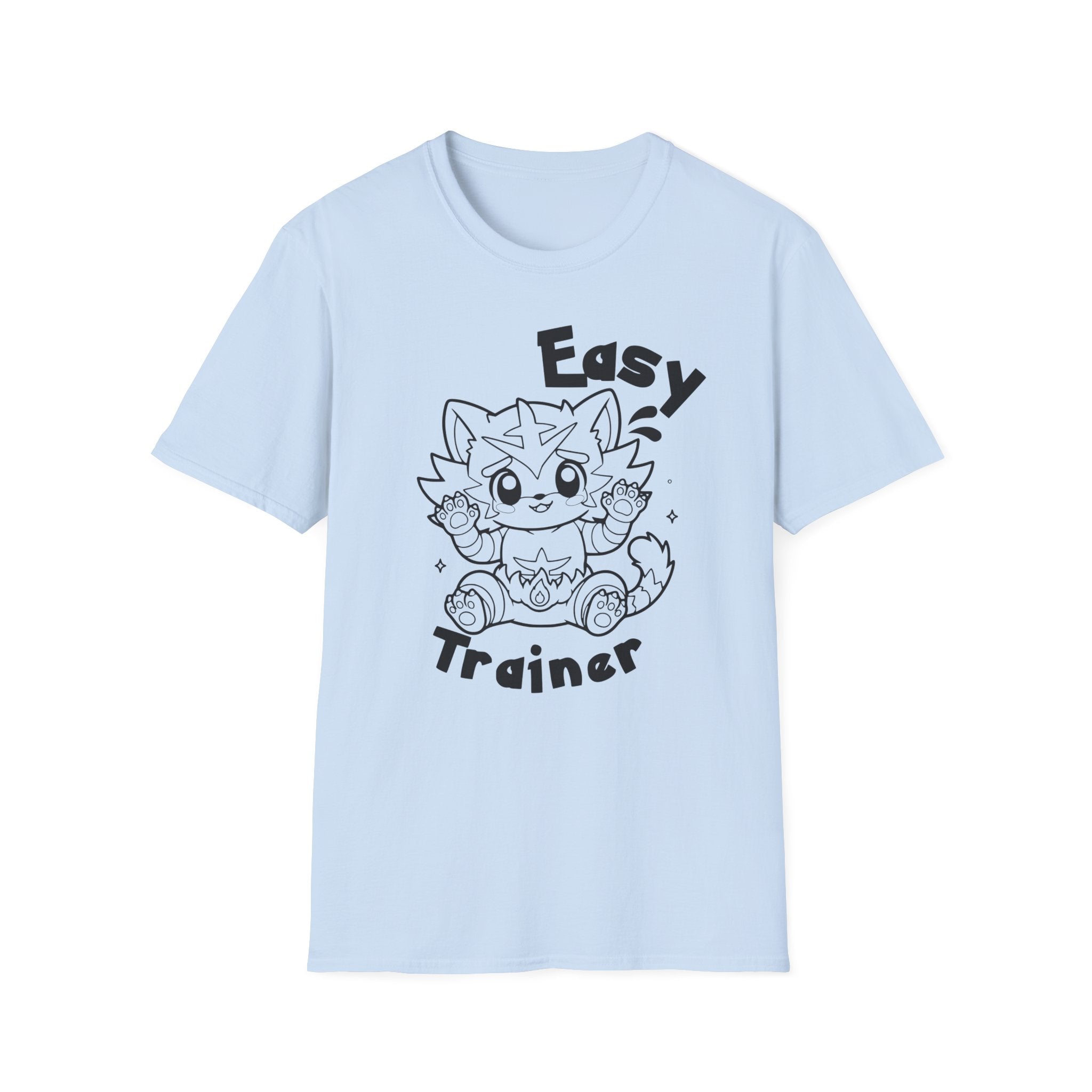 Easy Trainer T-Shirt | Cute Cartoon Easy Tiger Funny wrestling Cat Design Tee