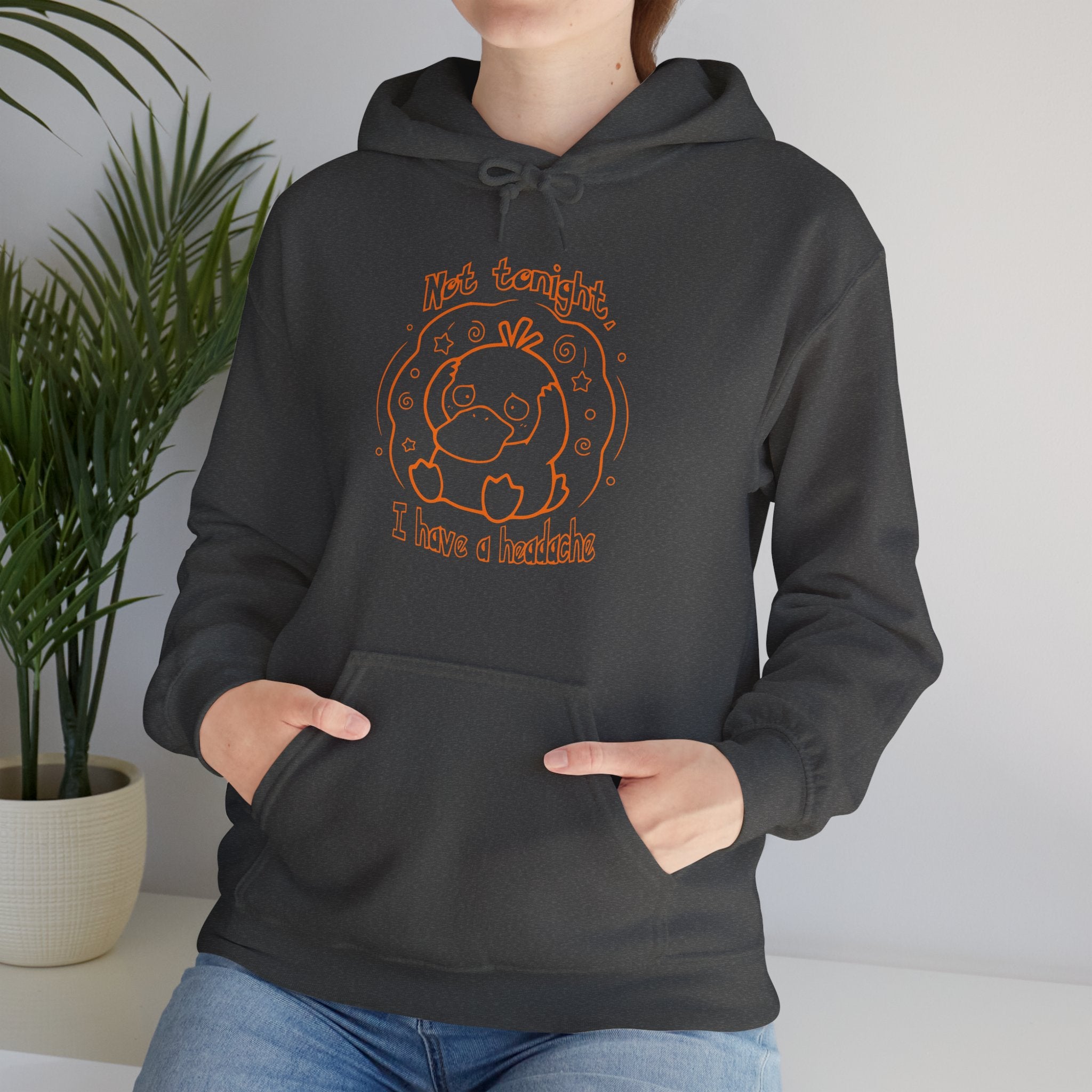Duck Not Tonight I Have A Headache Funny Duck Hoodie Sweater Cute Animal Wife Girlfriend Gift Sweatshirt