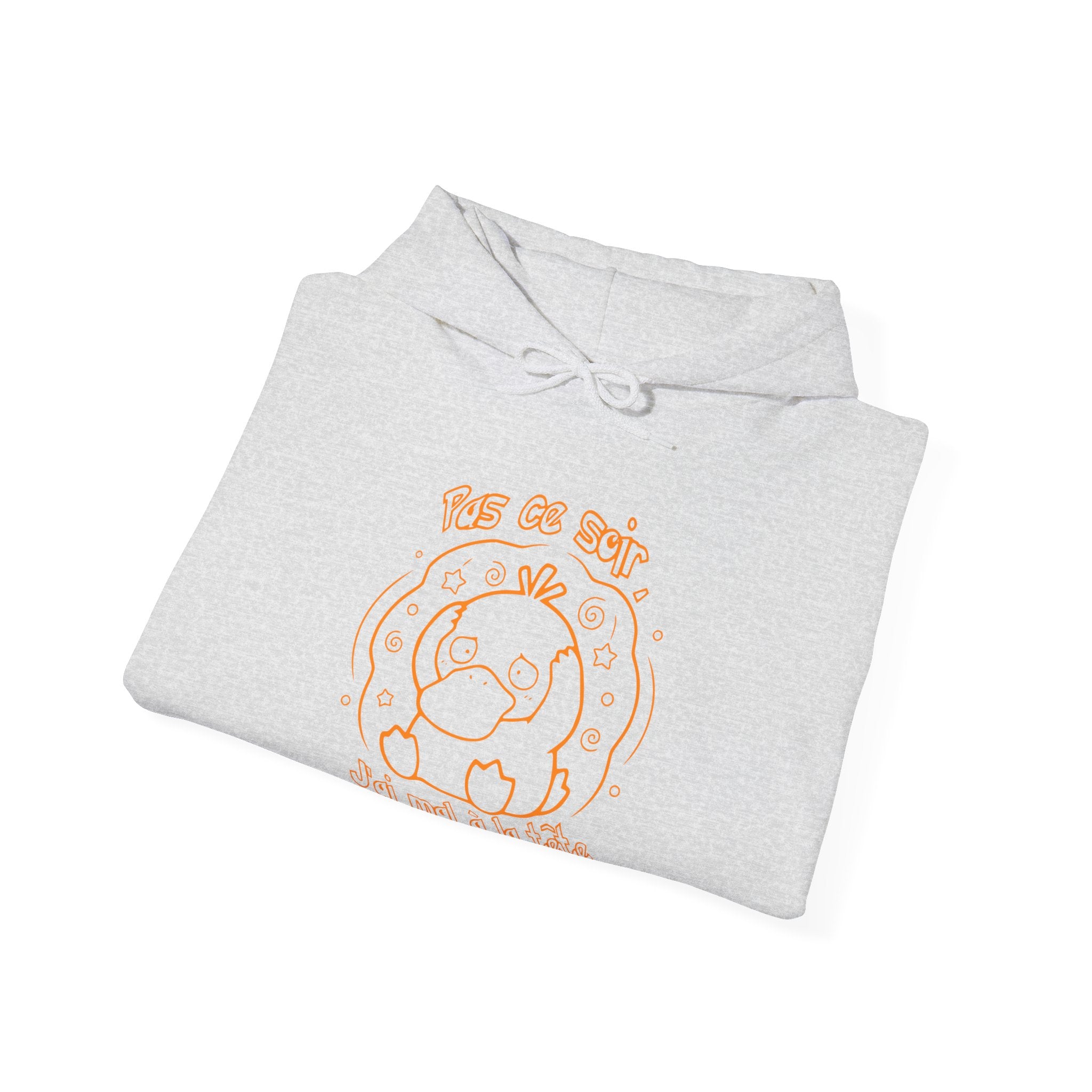 Hoodie inspiré de Psykokwak (Psyduck), Pas ce soir, j'ai mal à la tête