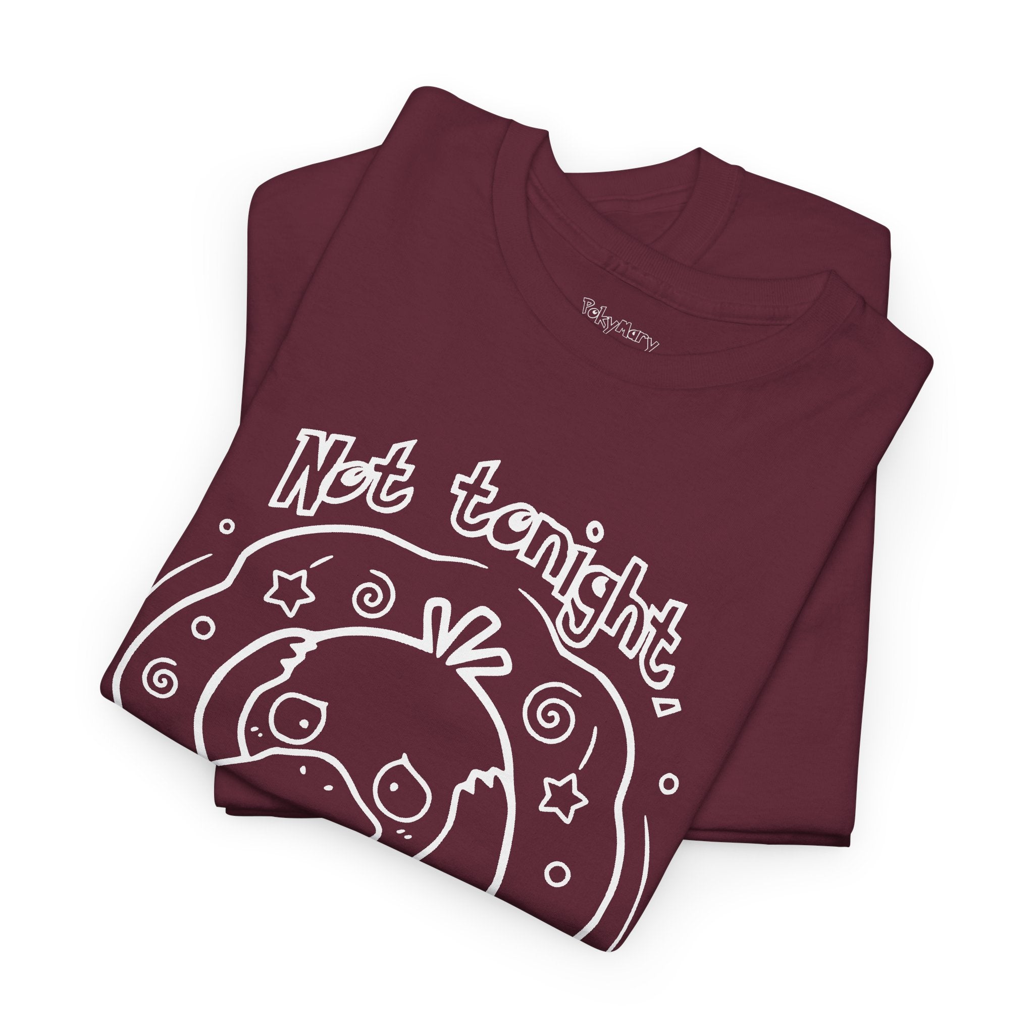 Duck Not Tonight I Have a Headache T-shirt funny kawaii duck illustration Shirt For Wife Or Girlfriend Gift