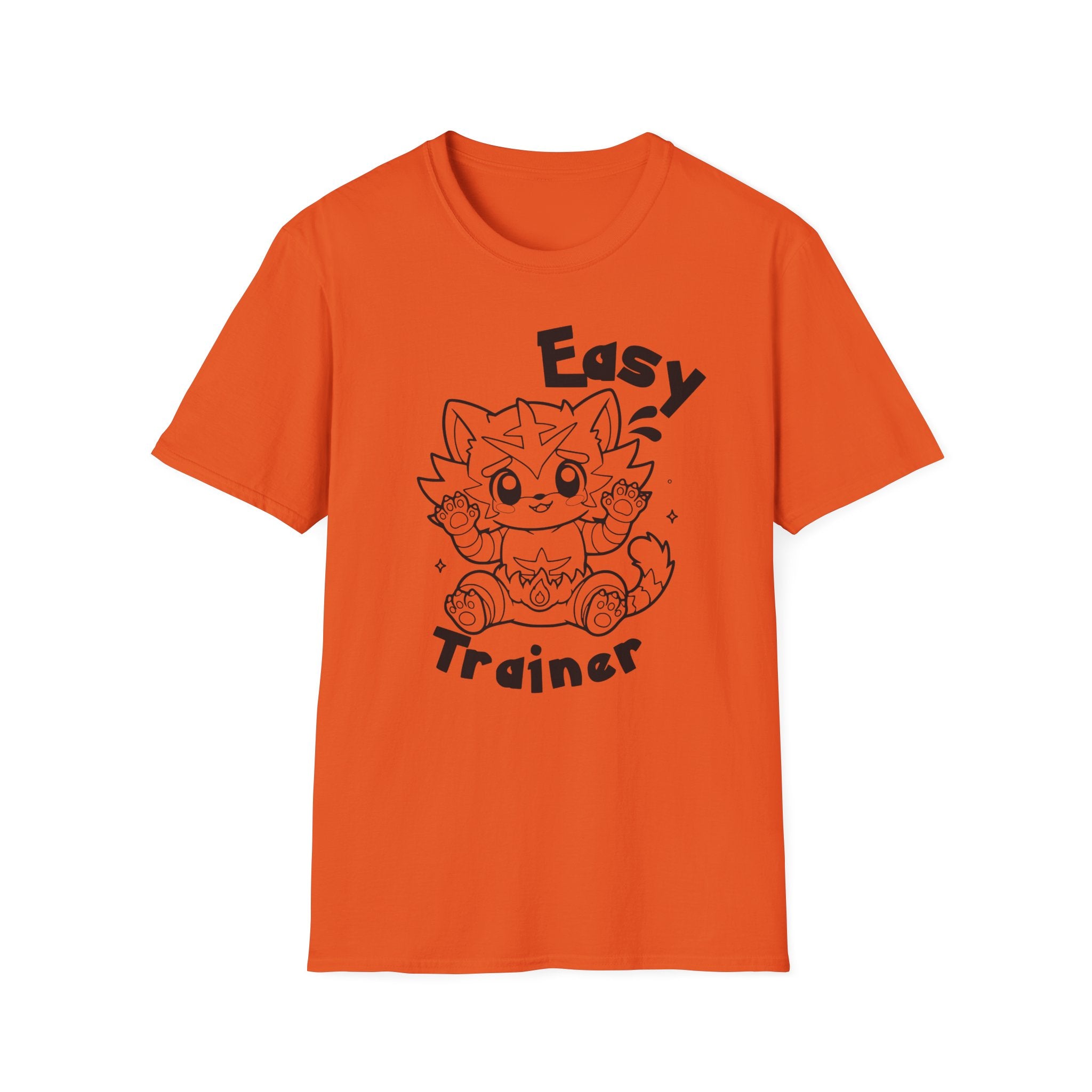 Easy Trainer T-Shirt | Cute Cartoon Easy Tiger Funny wrestling Cat Design Tee