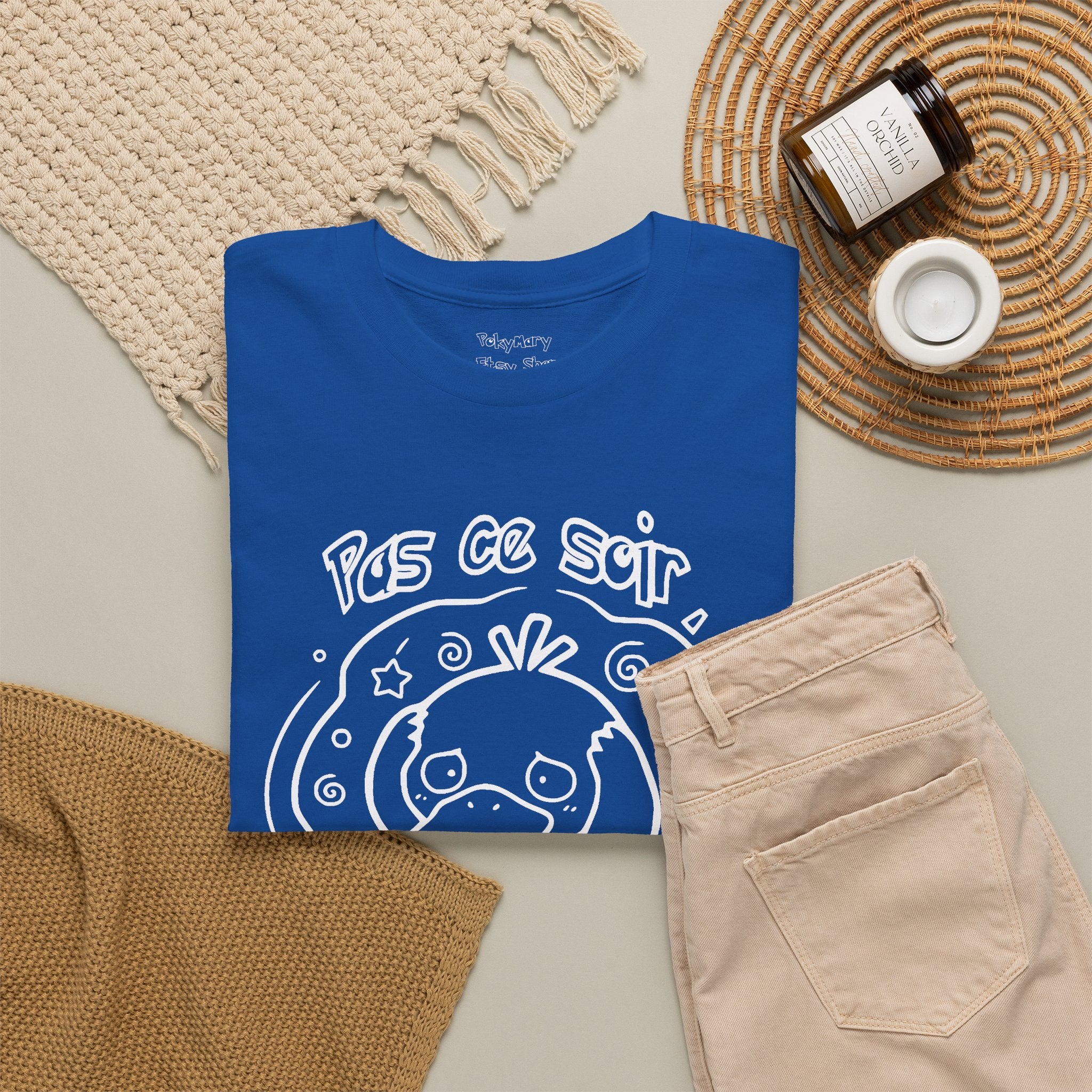 T-shirt inspiré de Psykokwak (Psyduck), Pas ce soir, j'ai mal à la tête