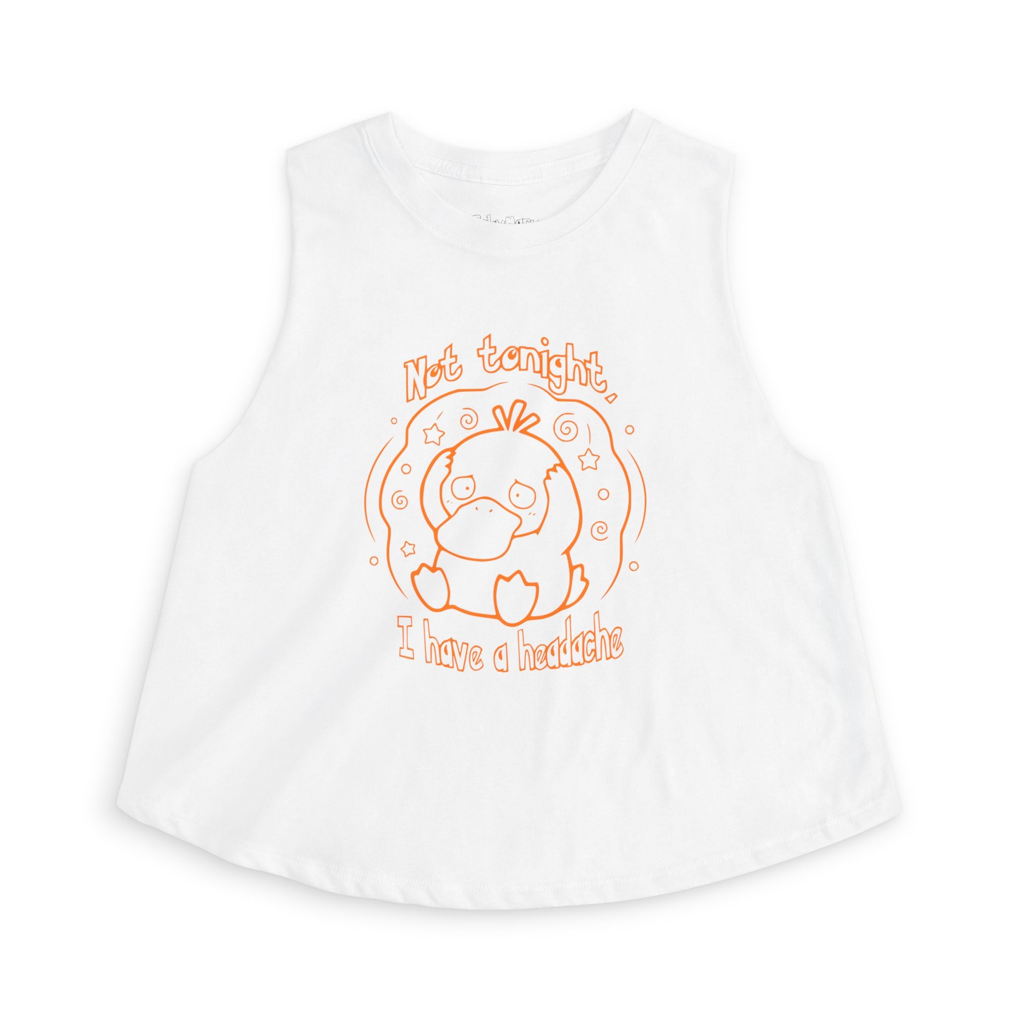 Duck Not Tonight I Have a Headache tank top funny kawaii duck illustration For Wife Or Girlfriend Gift