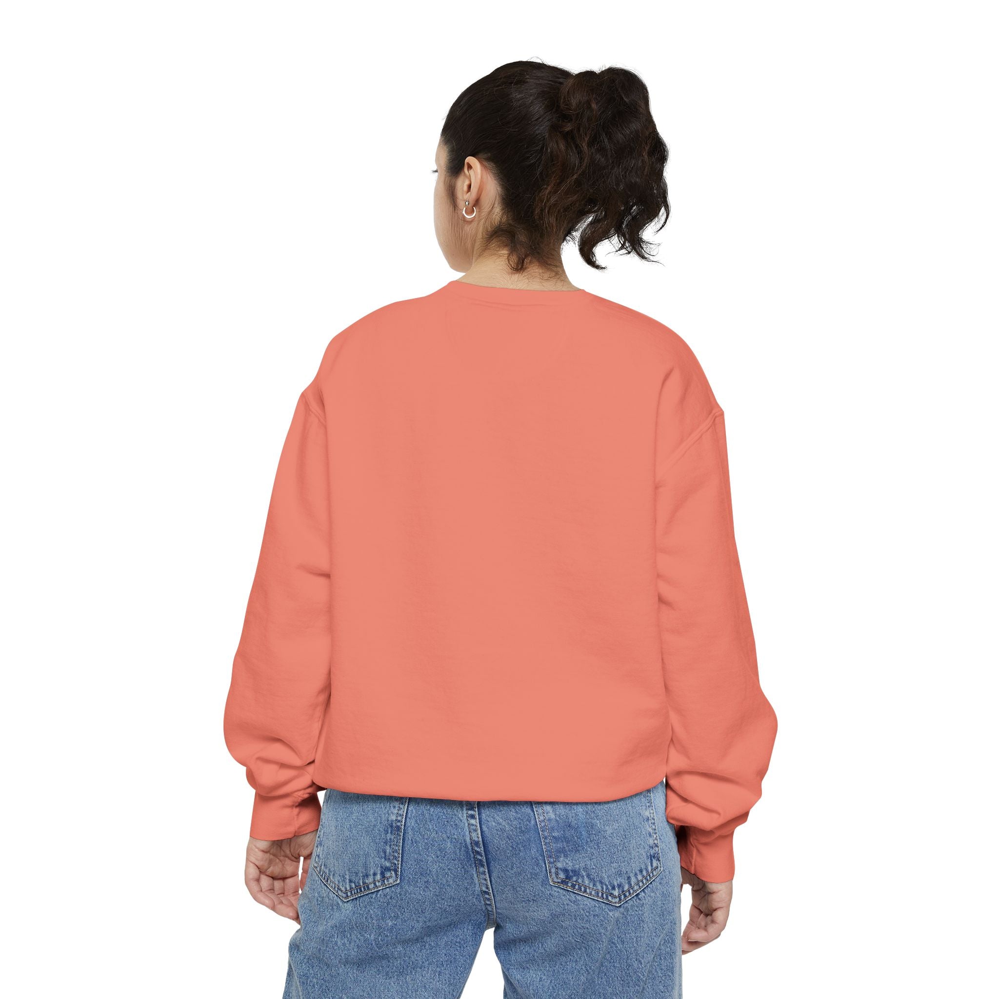 Too Cute to Spook Crewneck Sweatshirt | Comfy Halloween Theme Ghost Pumpkin Design